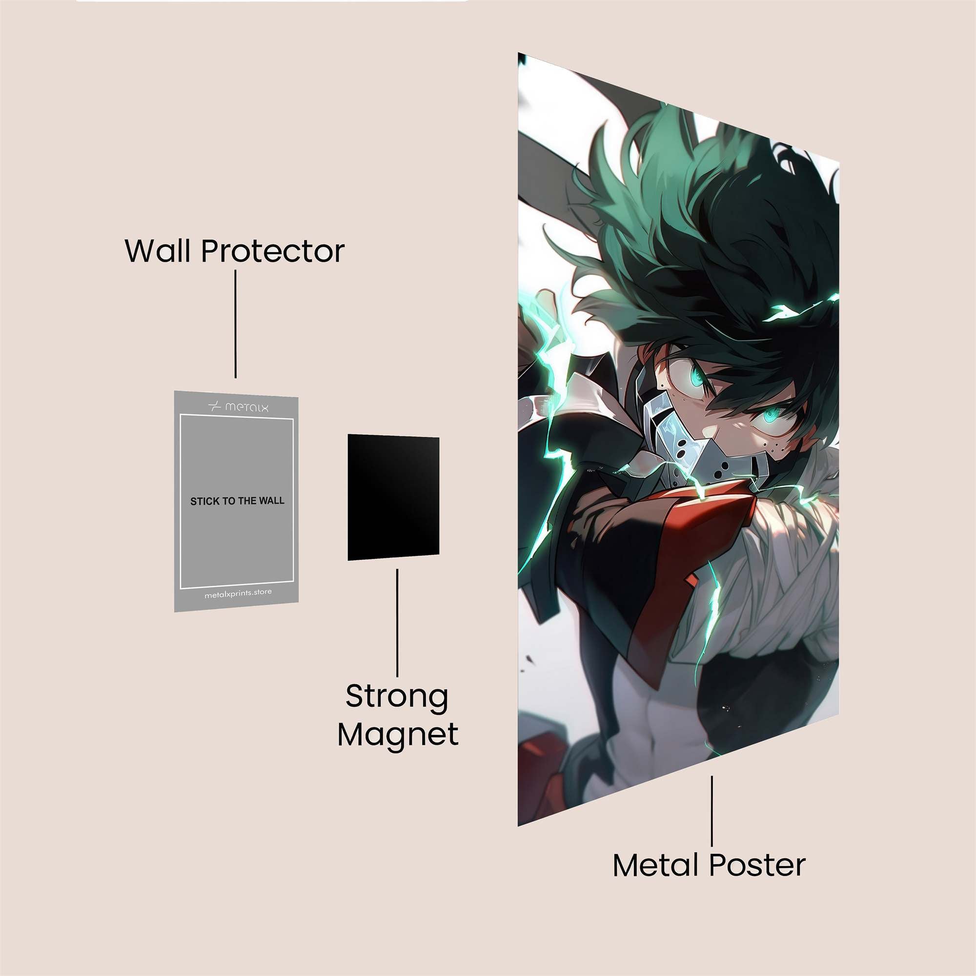 Izuku Determined Safe Wall Magnetic / M
