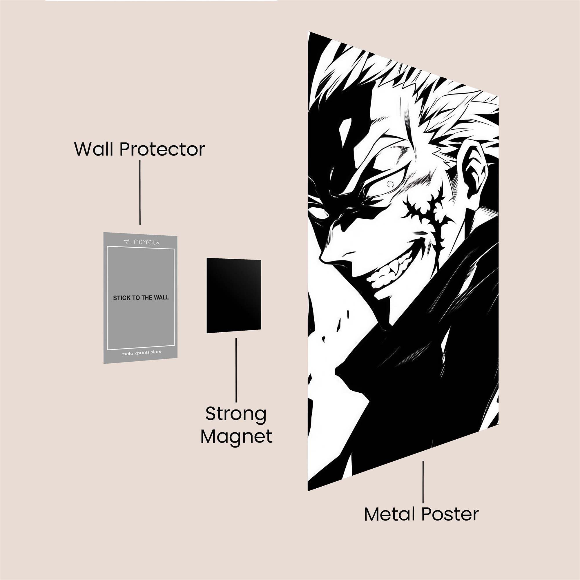 Sukuna Sinister Safe Wall Magnetic / M