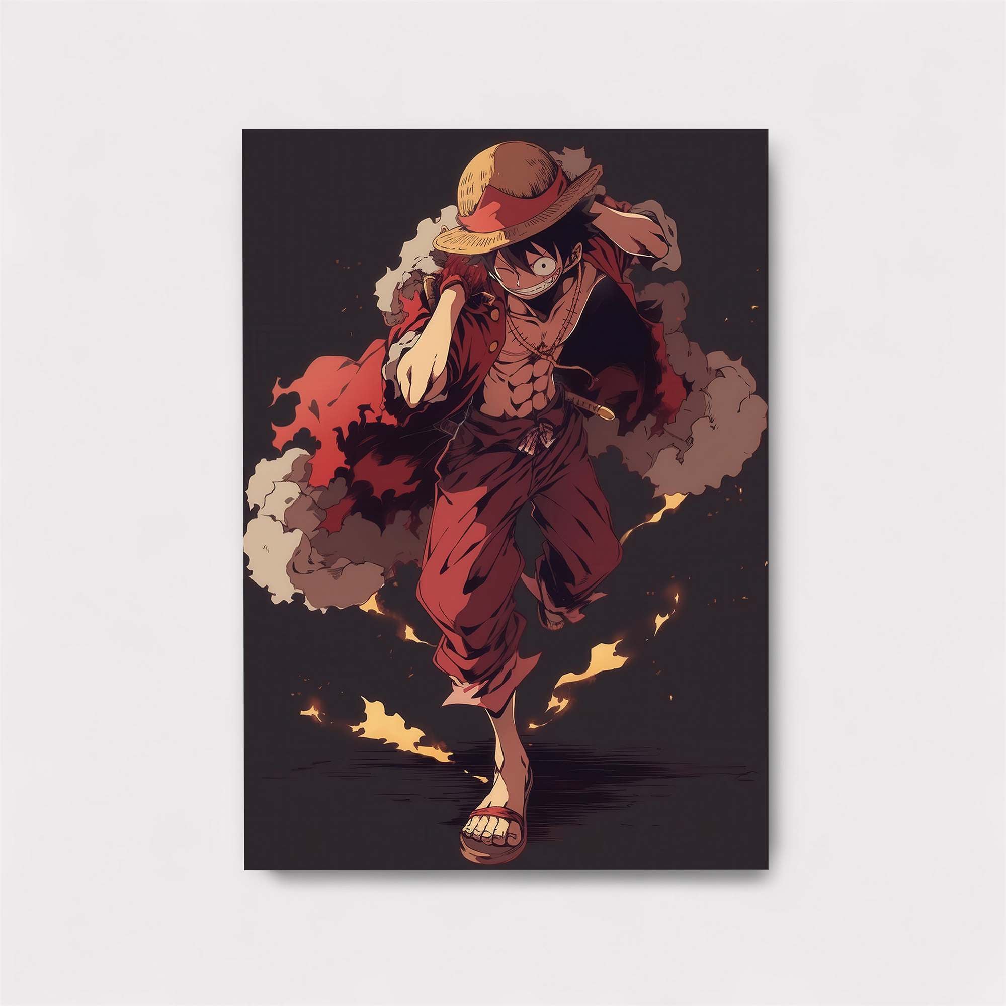 Luffy Fiery Safe Wall Magnetic / M