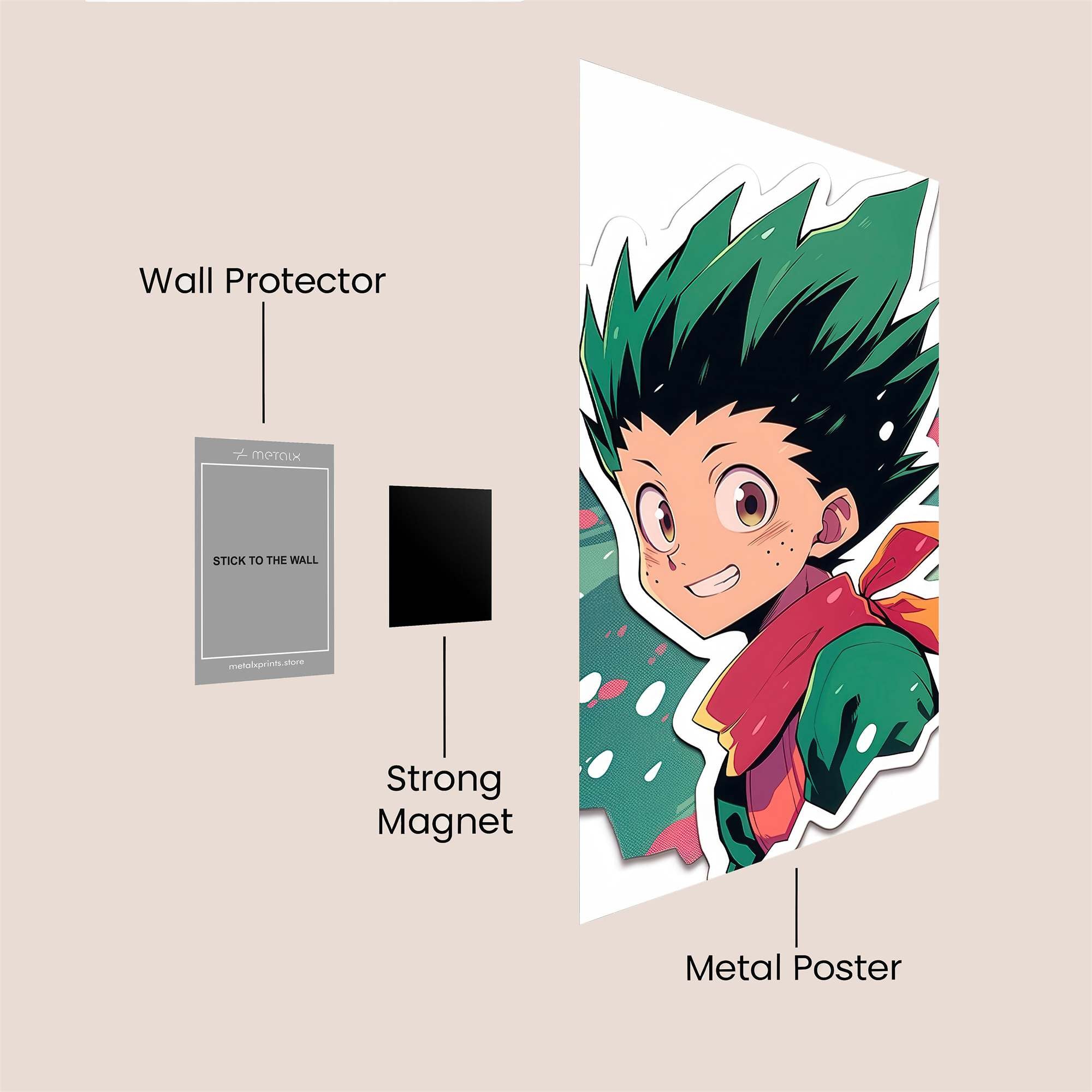 Gon Spirited Safe Wall Magnetic / M