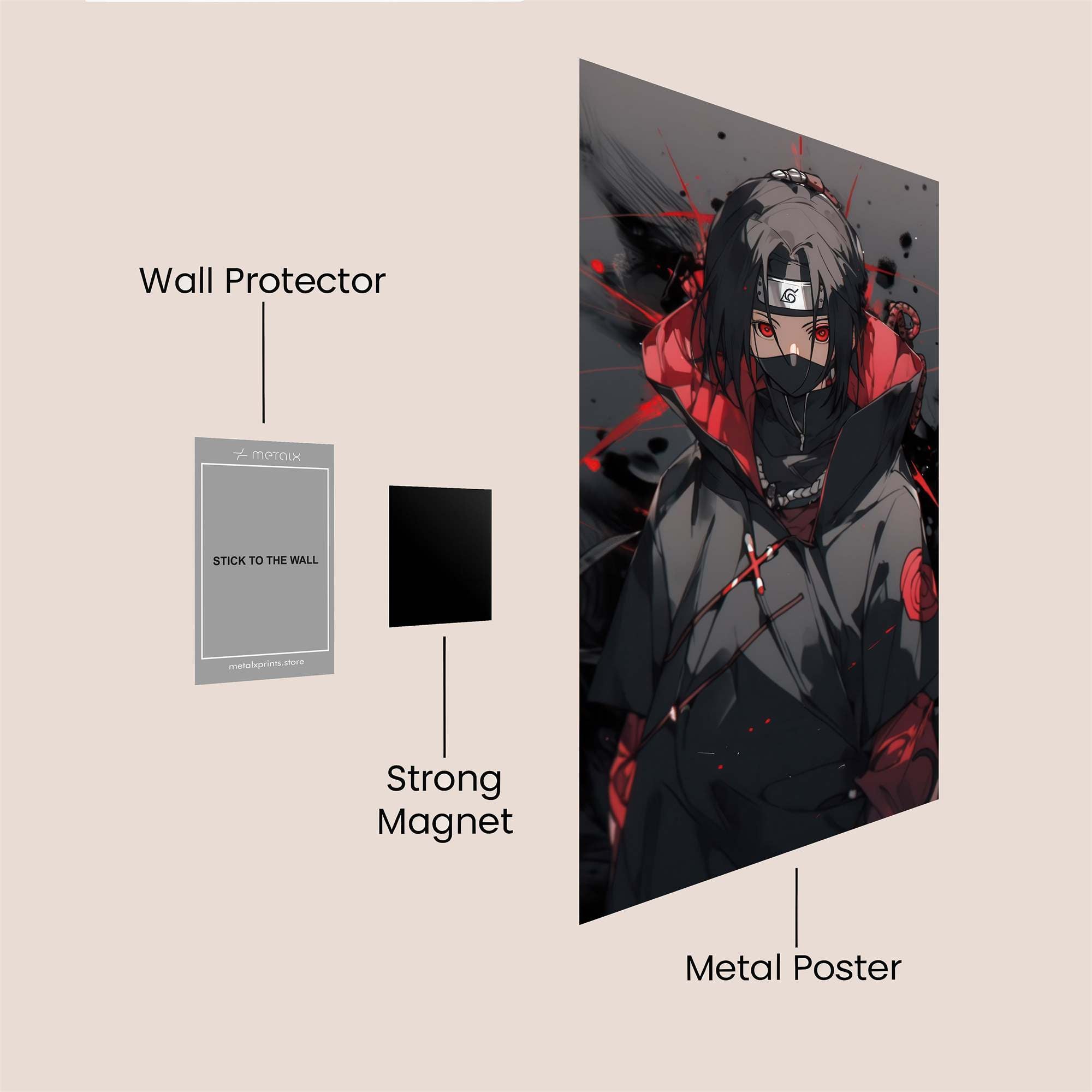 Itachi Sombre Safe Wall Magnetic / M