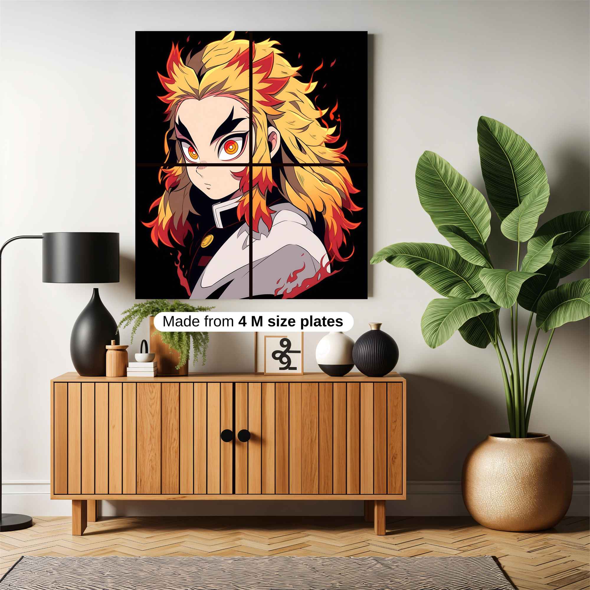 Kyojuro Fiery Safe Wall Magnetic / M