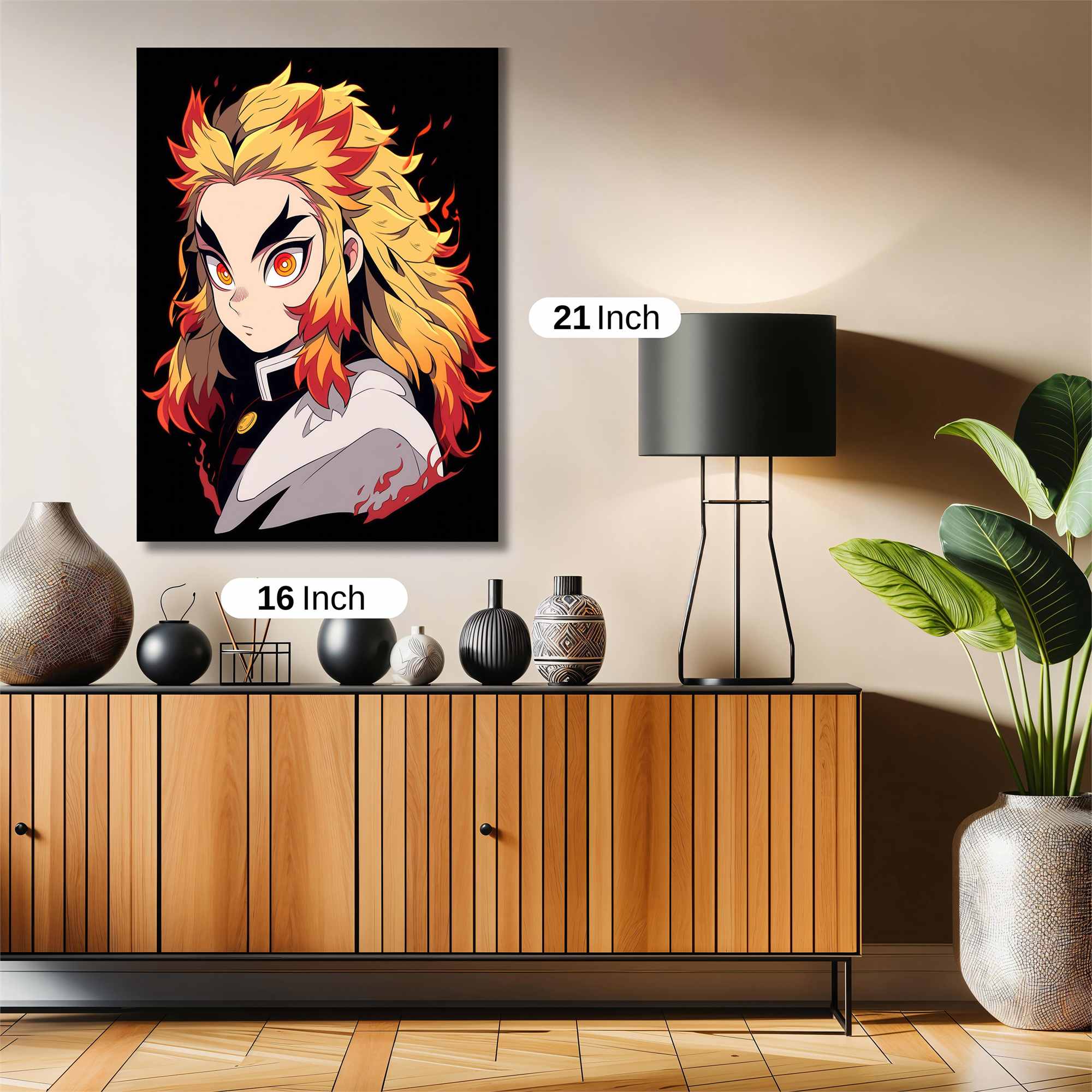 Kyojuro Fiery Safe Wall Magnetic / M