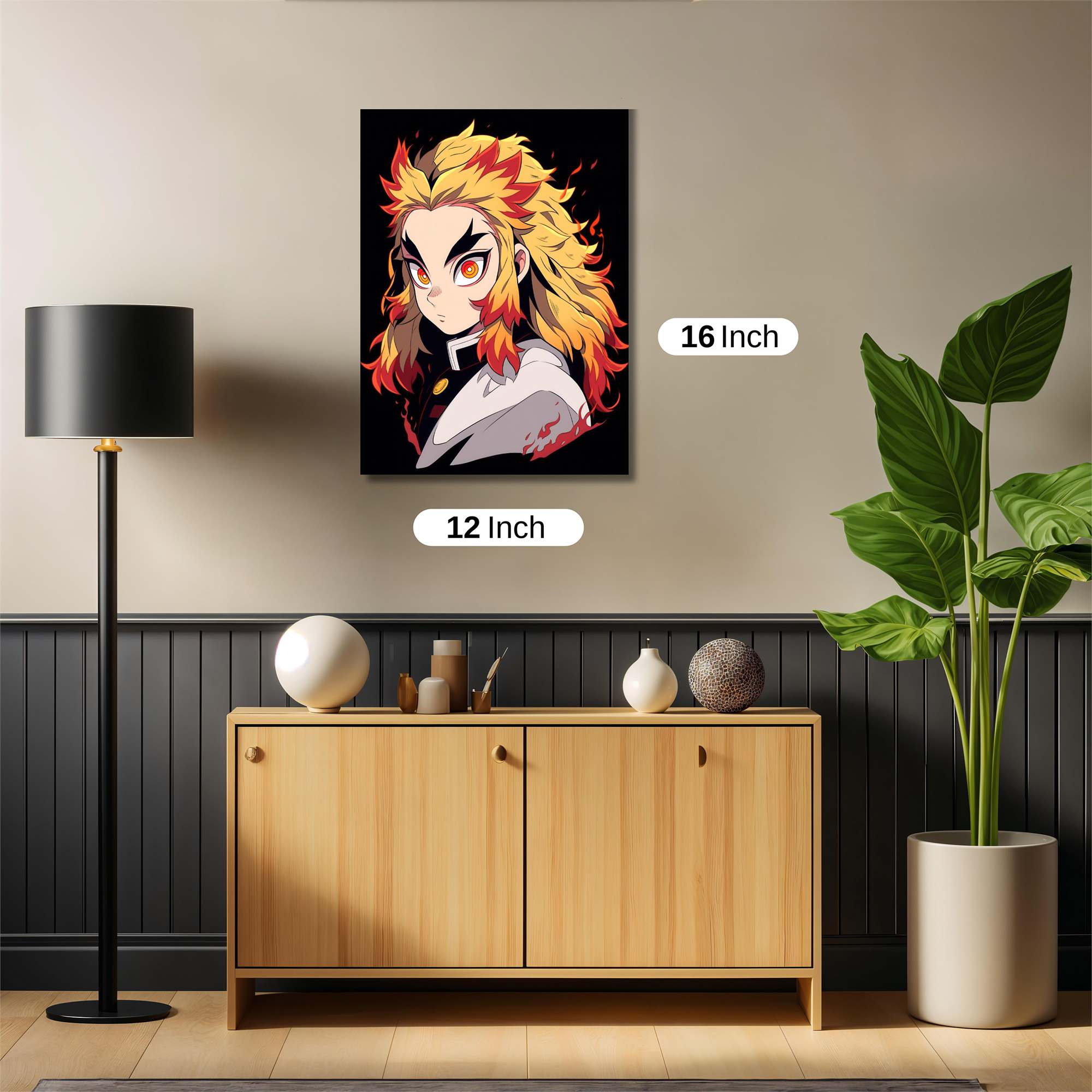 Kyojuro Fiery Safe Wall Magnetic / M