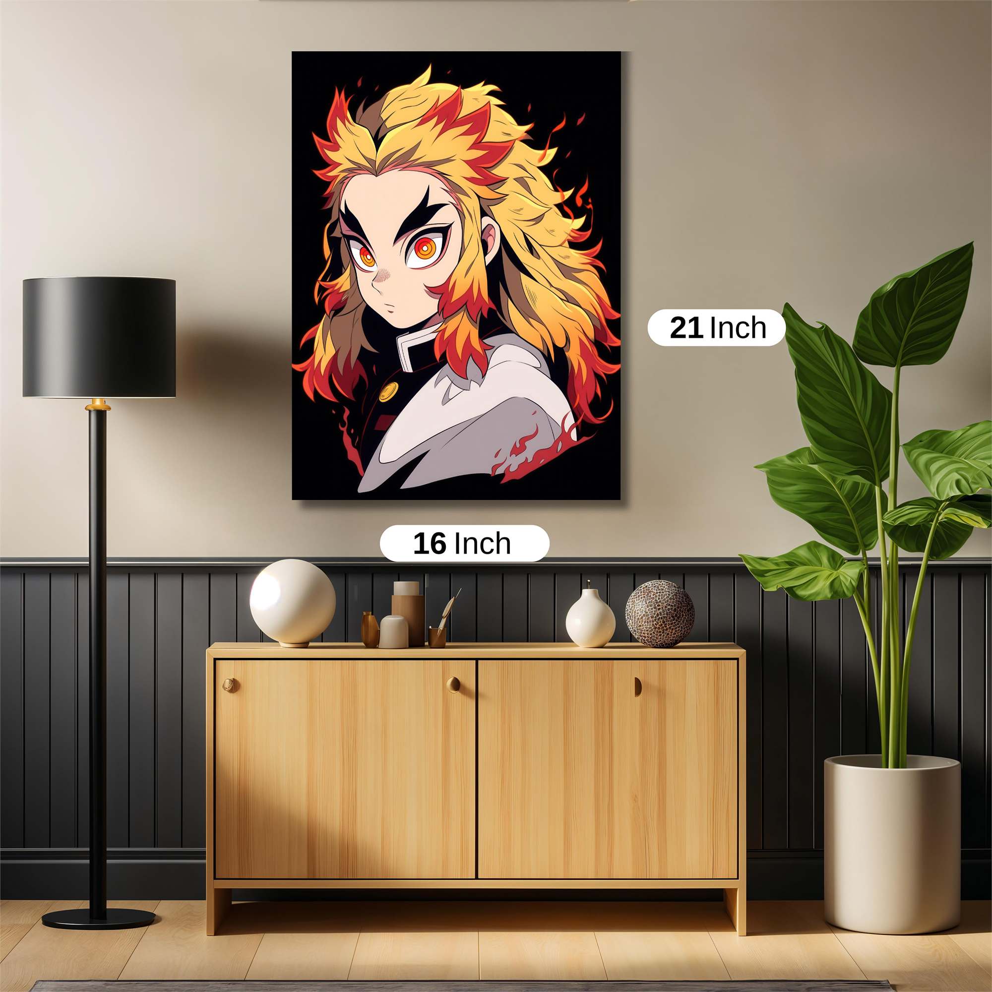 Kyojuro Fiery Safe Wall Magnetic / M