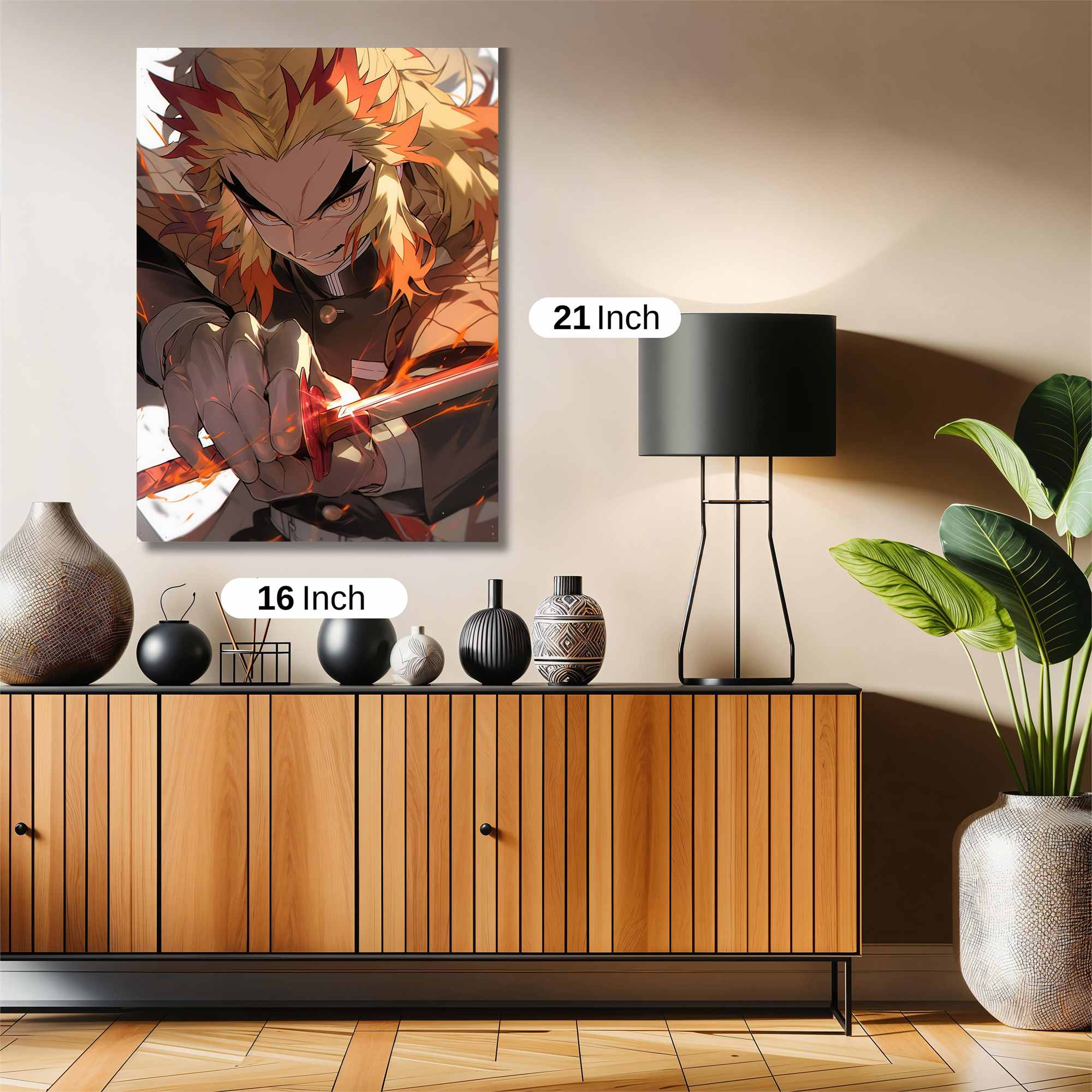 Rengoku Fiery Safe Wall Magnetic / M