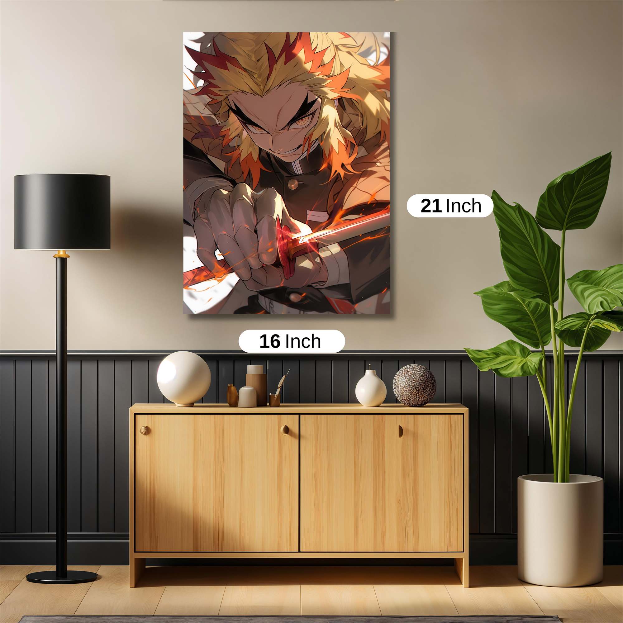 Rengoku Fiery Safe Wall Magnetic / M