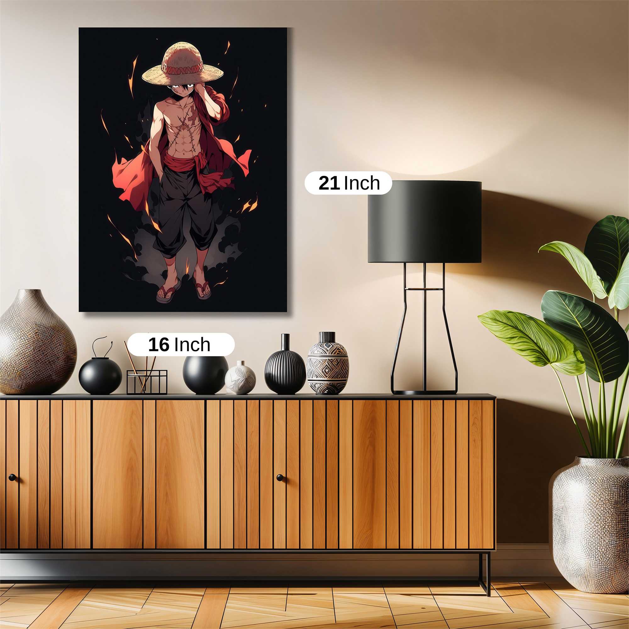 Luffy Fiery Safe Wall Magnetic / M