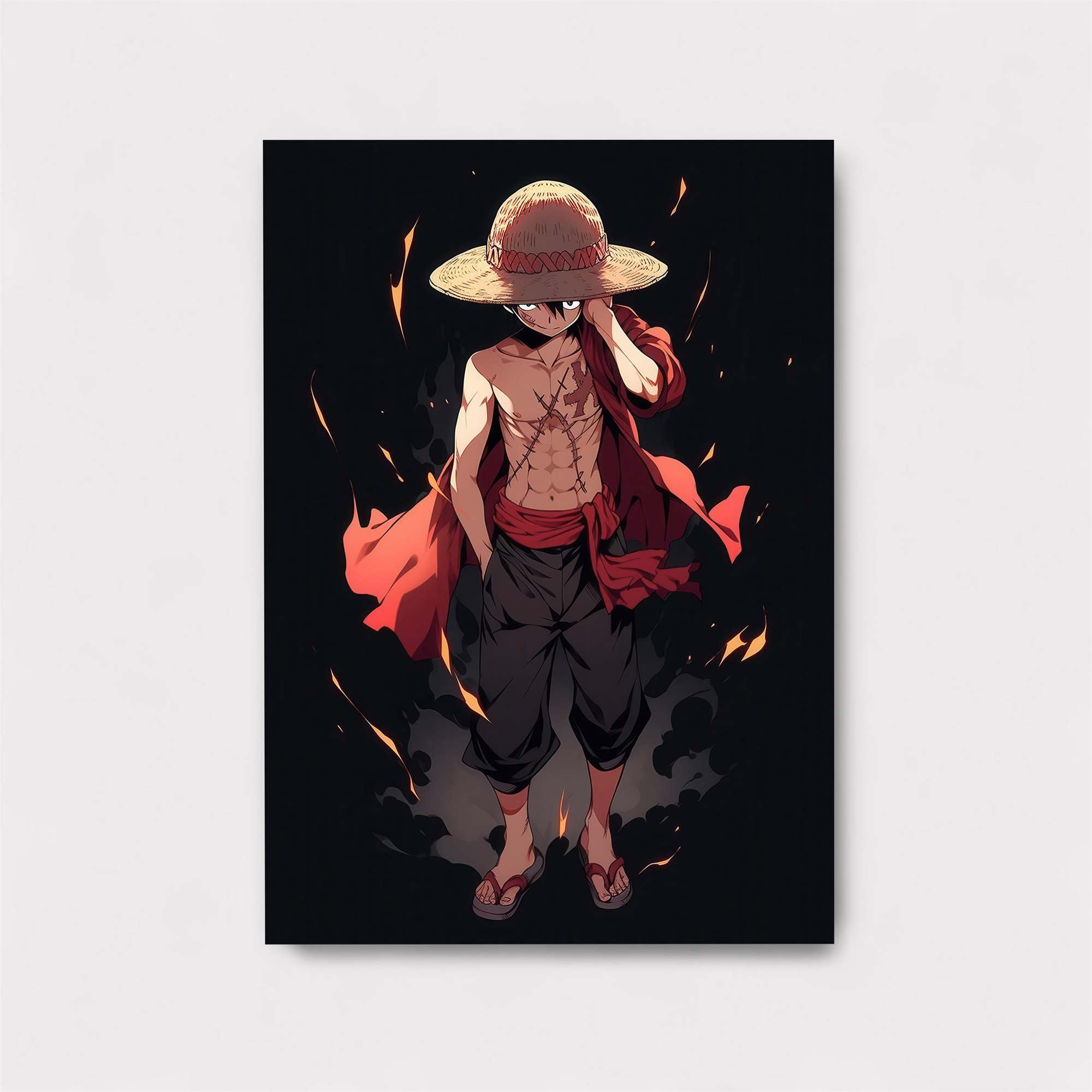 Luffy Fiery Safe Wall Magnetic / M