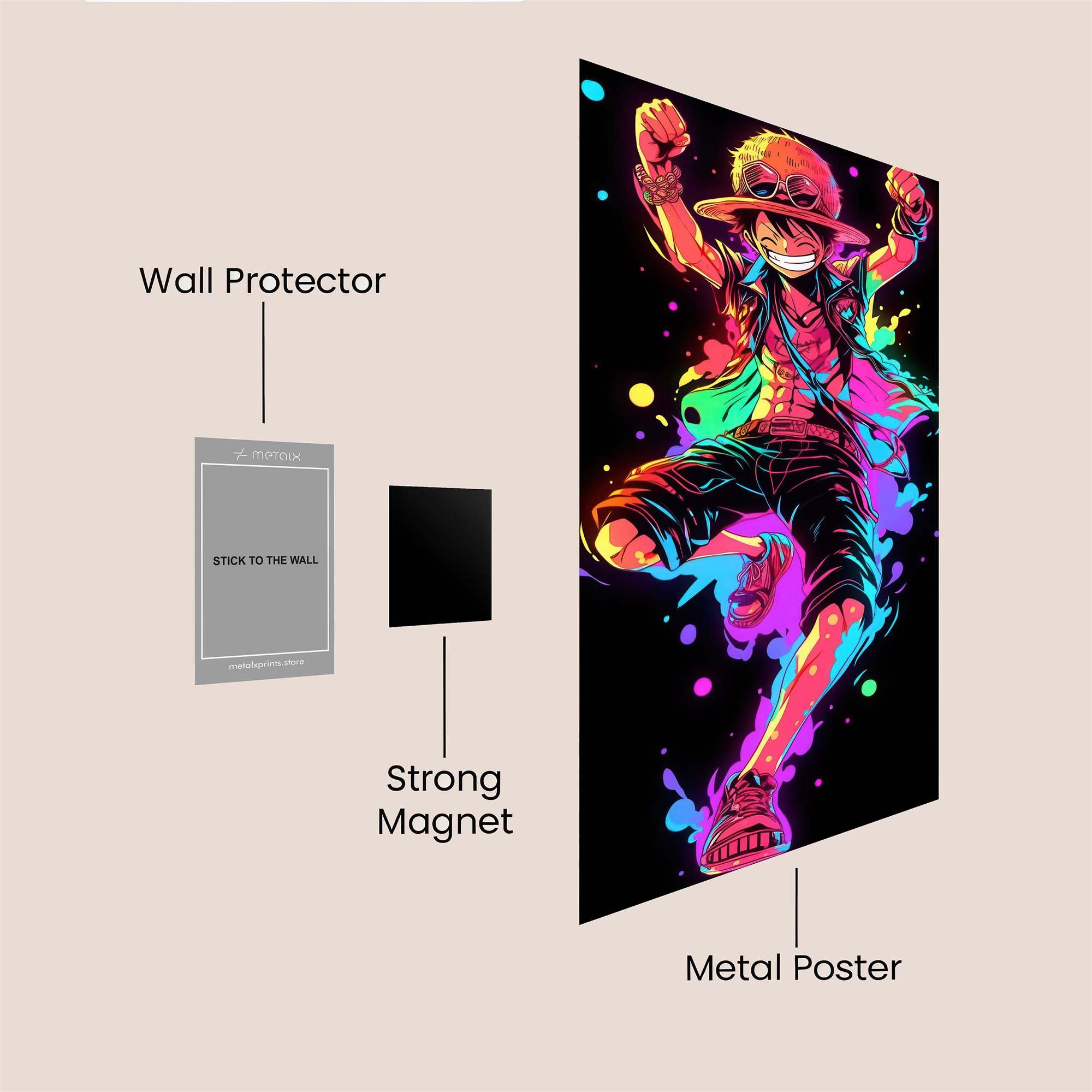 Luffy Radiant Safe Wall Magnetic / M