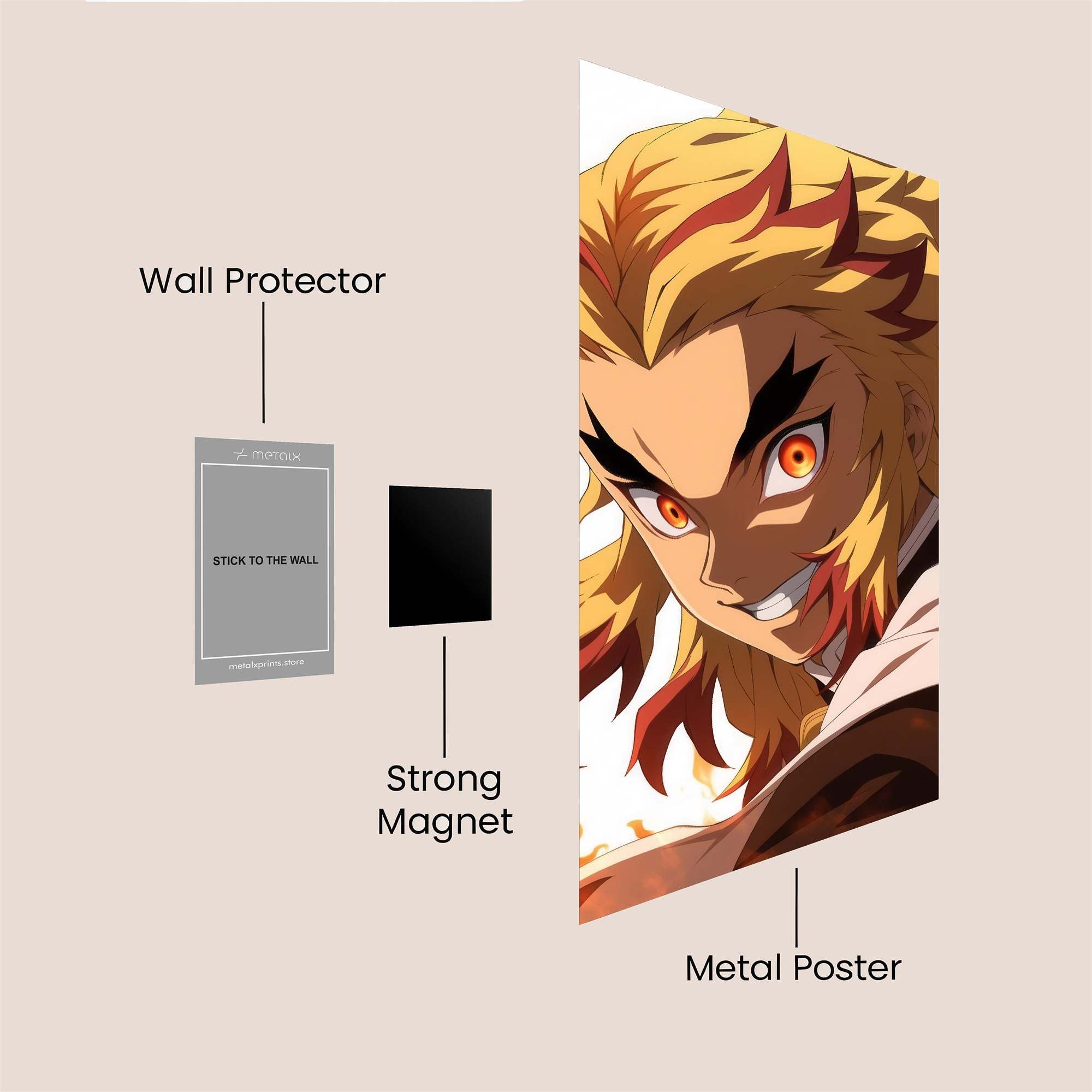 Flame Fury Safe Wall Magnetic / M