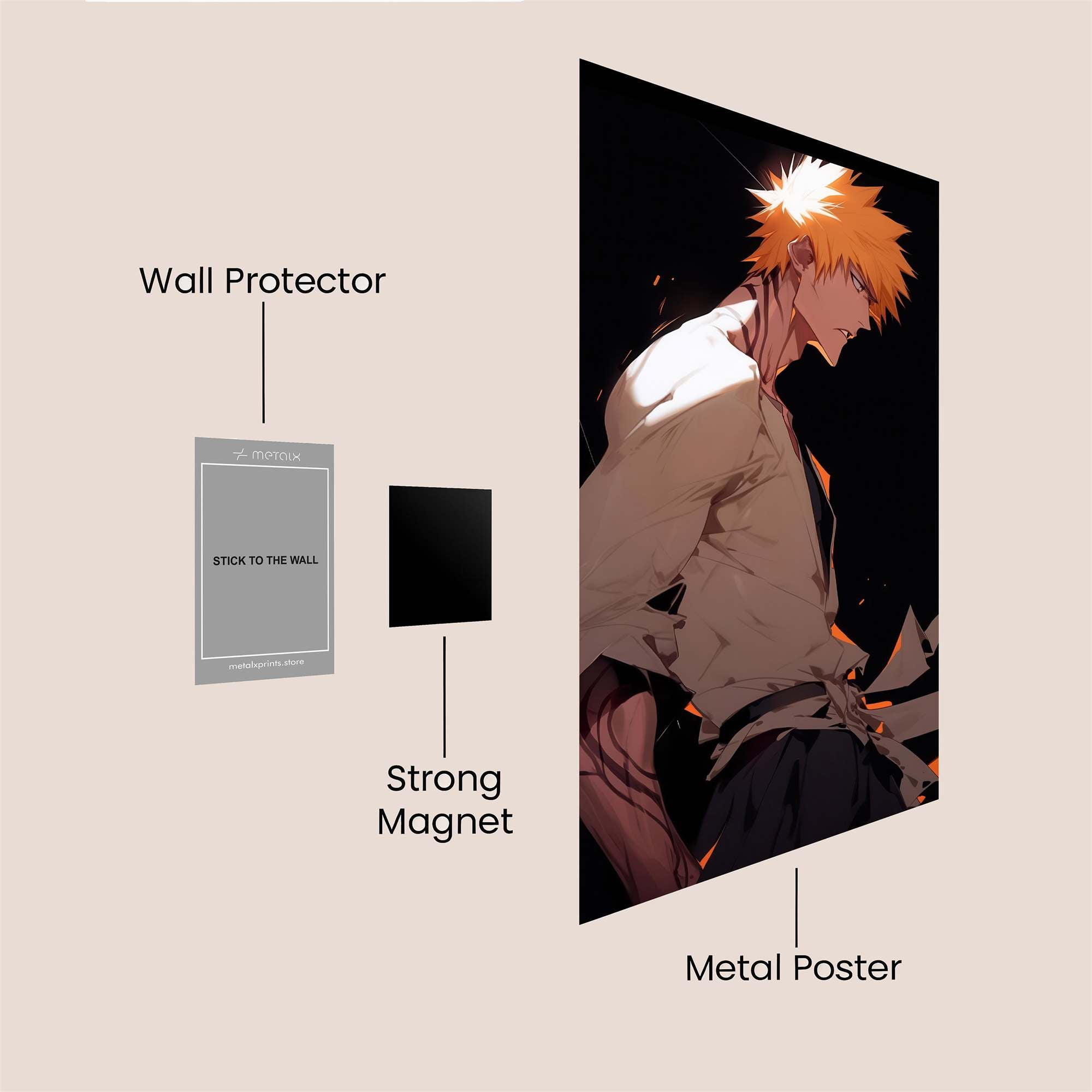 Ichigo Resolute Safe Wall Magnetic / M