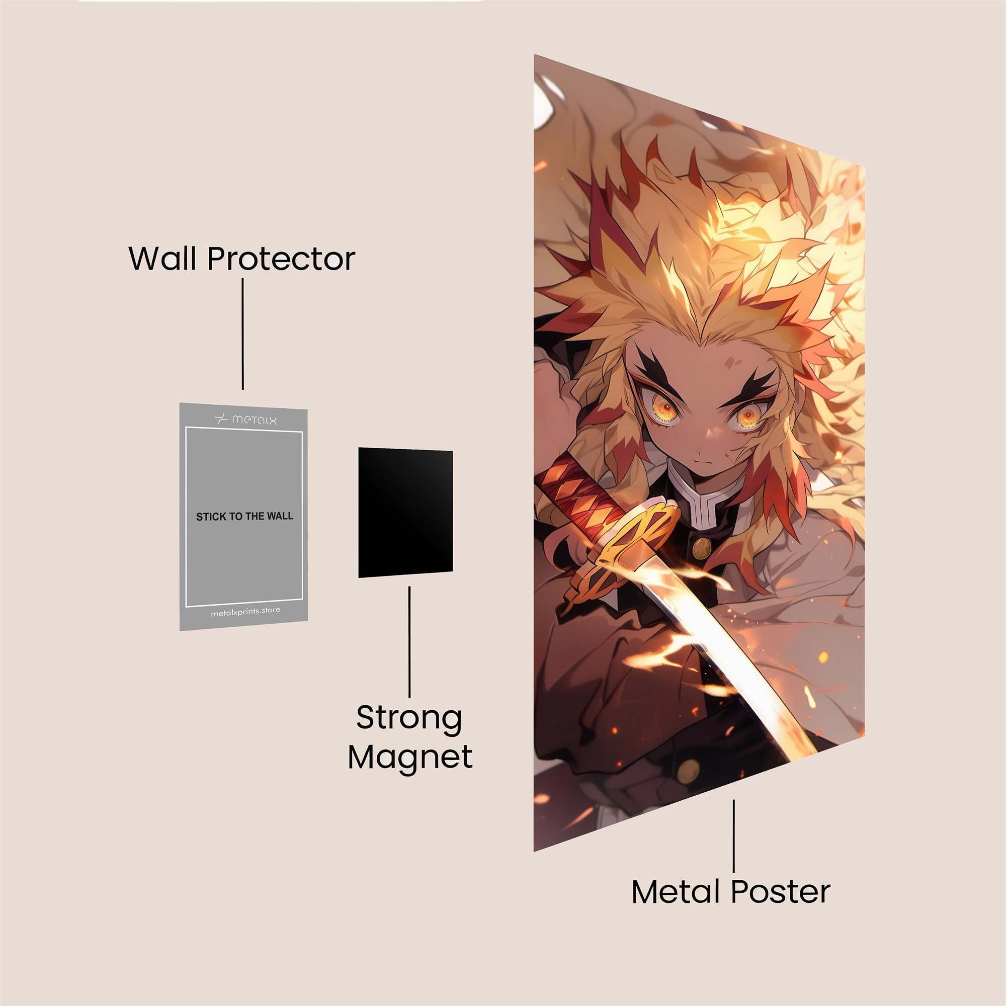 Kyojuro Fierce Safe Wall Magnetic / M