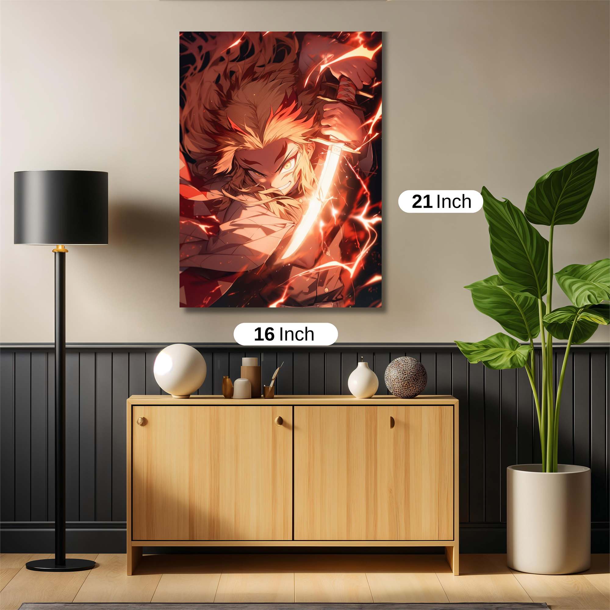 Tanjiro Fierce Safe Wall Magnetic / M