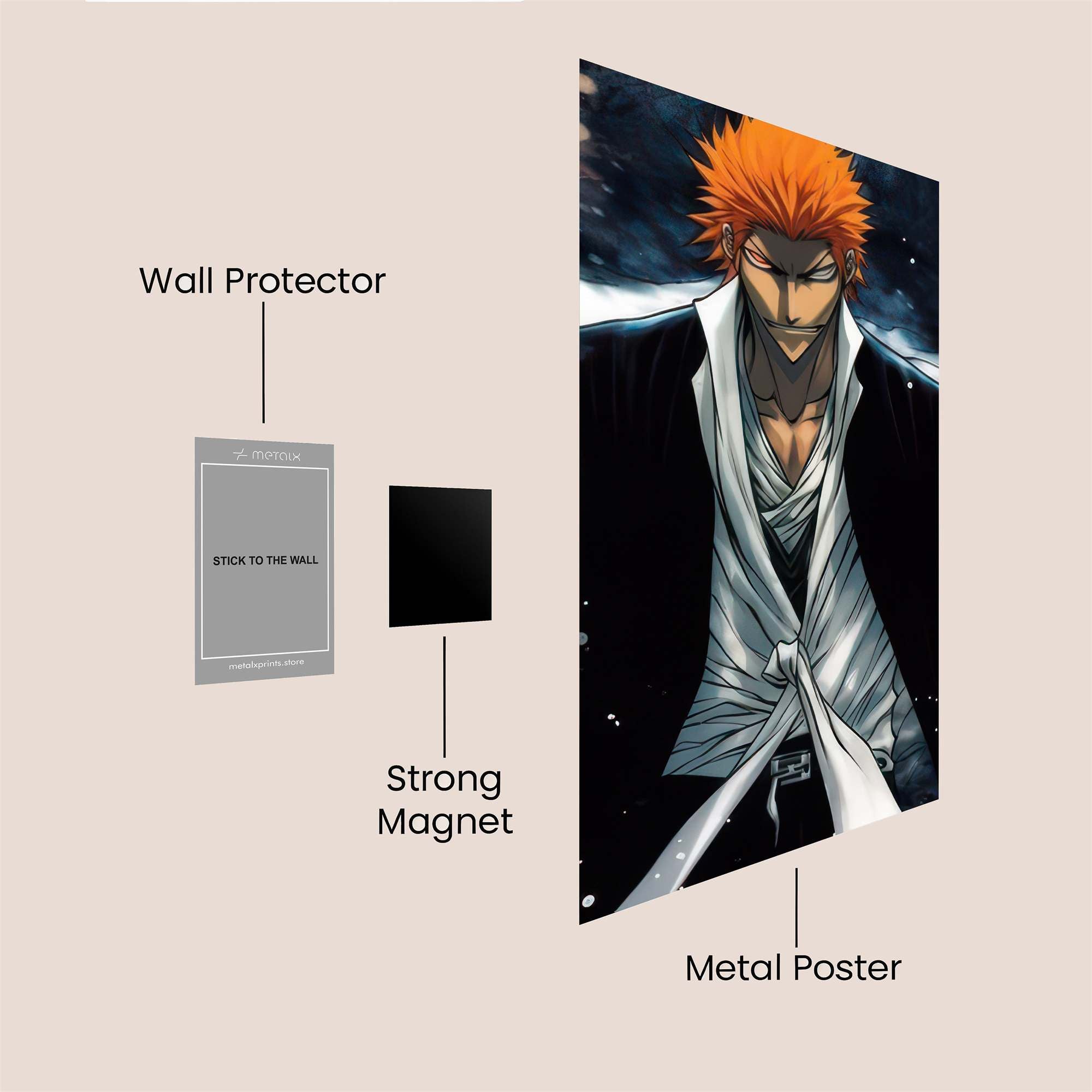 Naruto Vibrant Safe Wall Magnetic / M
