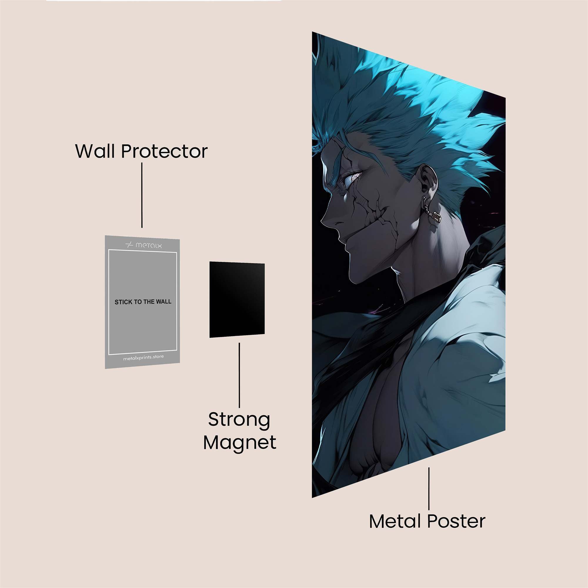 Genos Glowing Safe Wall Magnetic / M