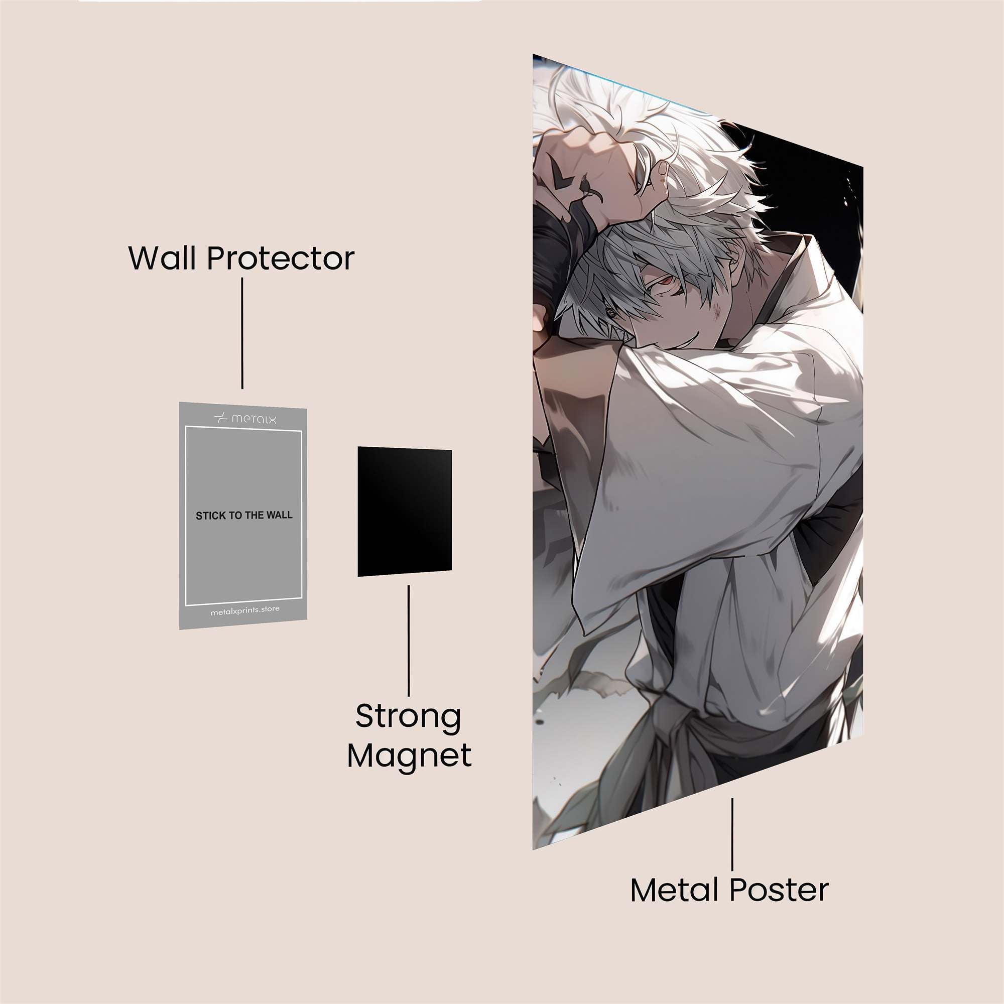 Gintoki Melancholy Safe Wall Magnetic / M