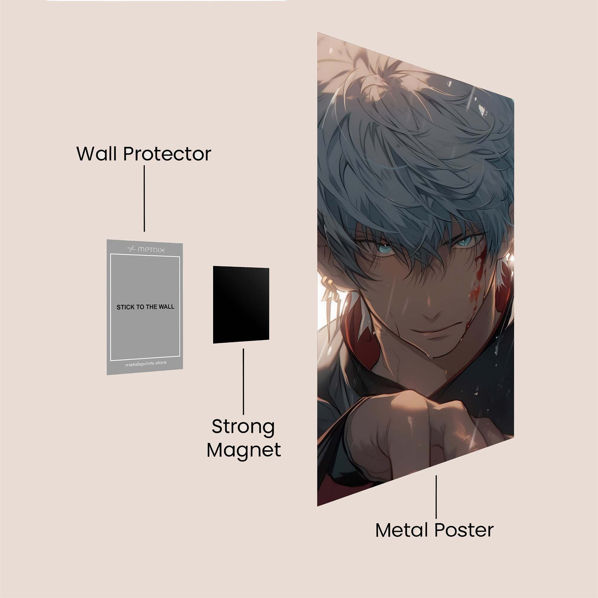 Gintoki Resolute Safe Wall Magnetic / M