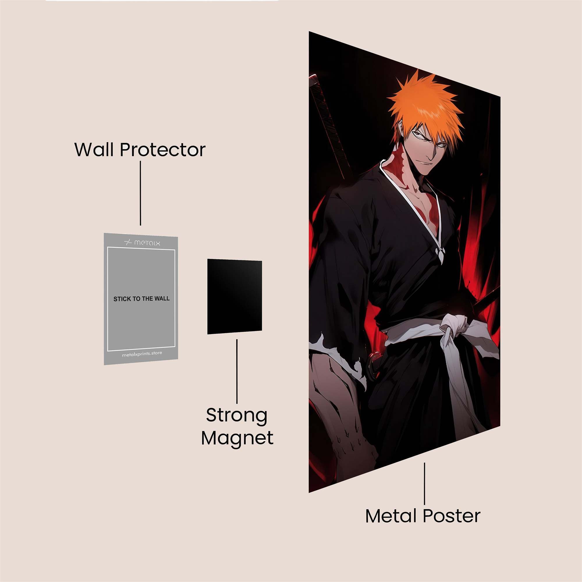 Ichigo Resolute Safe Wall Magnetic / M