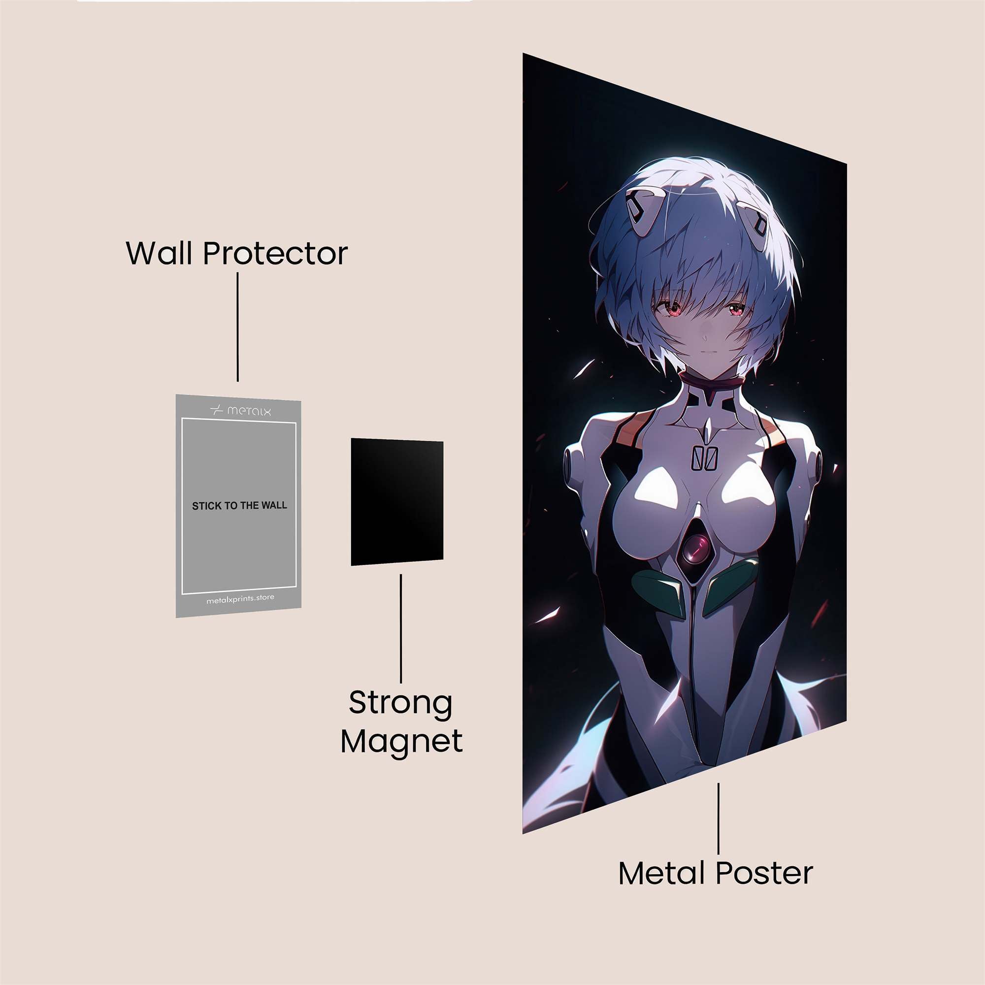 Rei Serene Safe Wall Magnetic / M