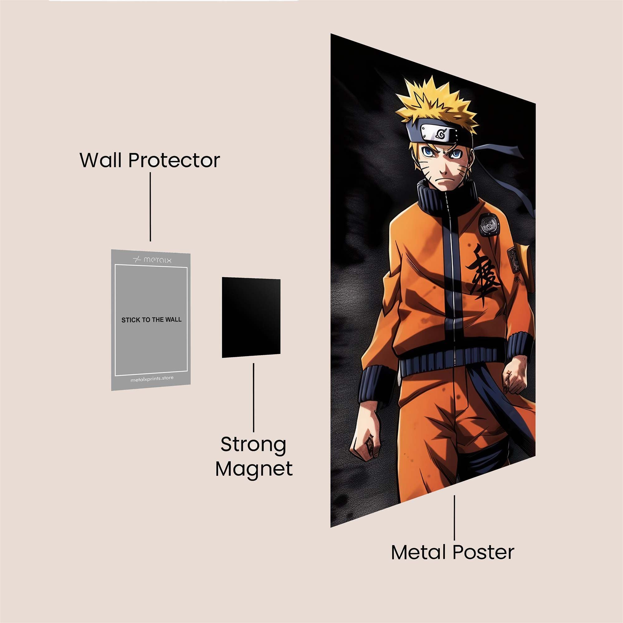 Naruto Resolute Safe Wall Magnetic / M