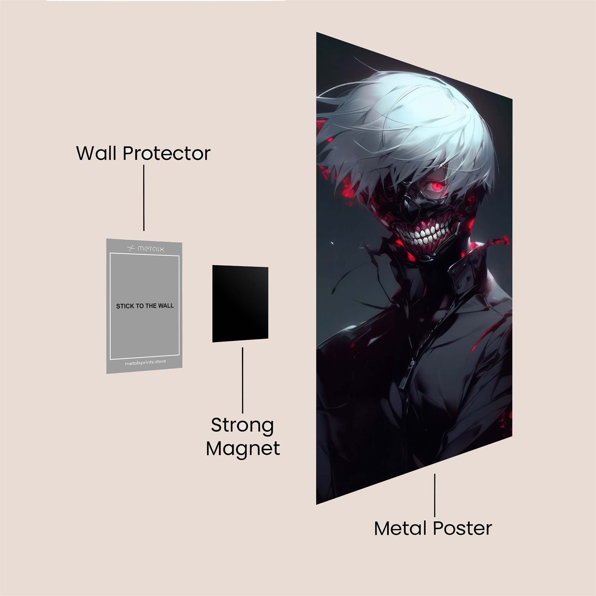 Kaneki Menace Safe Wall Magnetic / M
