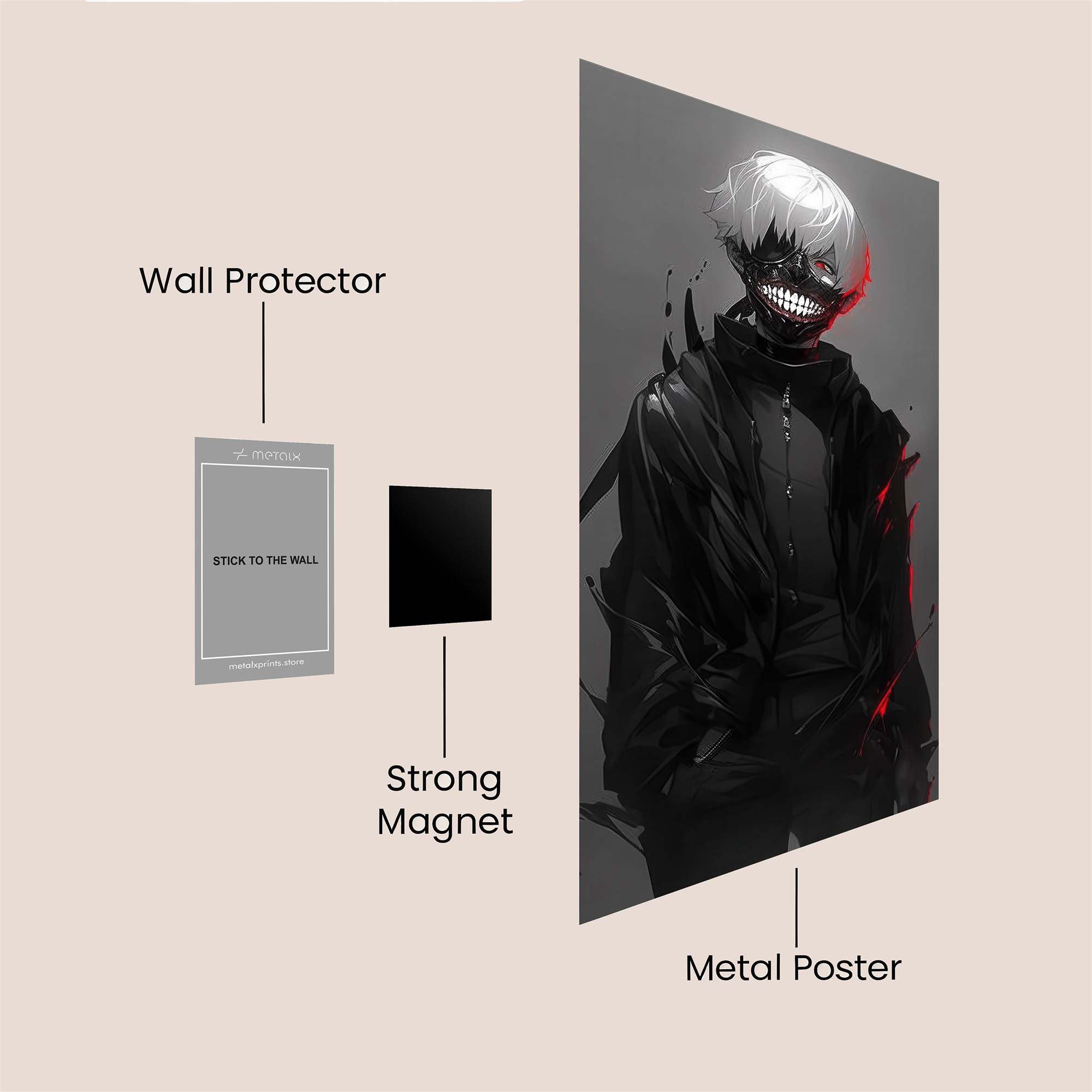 Kaneki Menace Safe Wall Magnetic / M