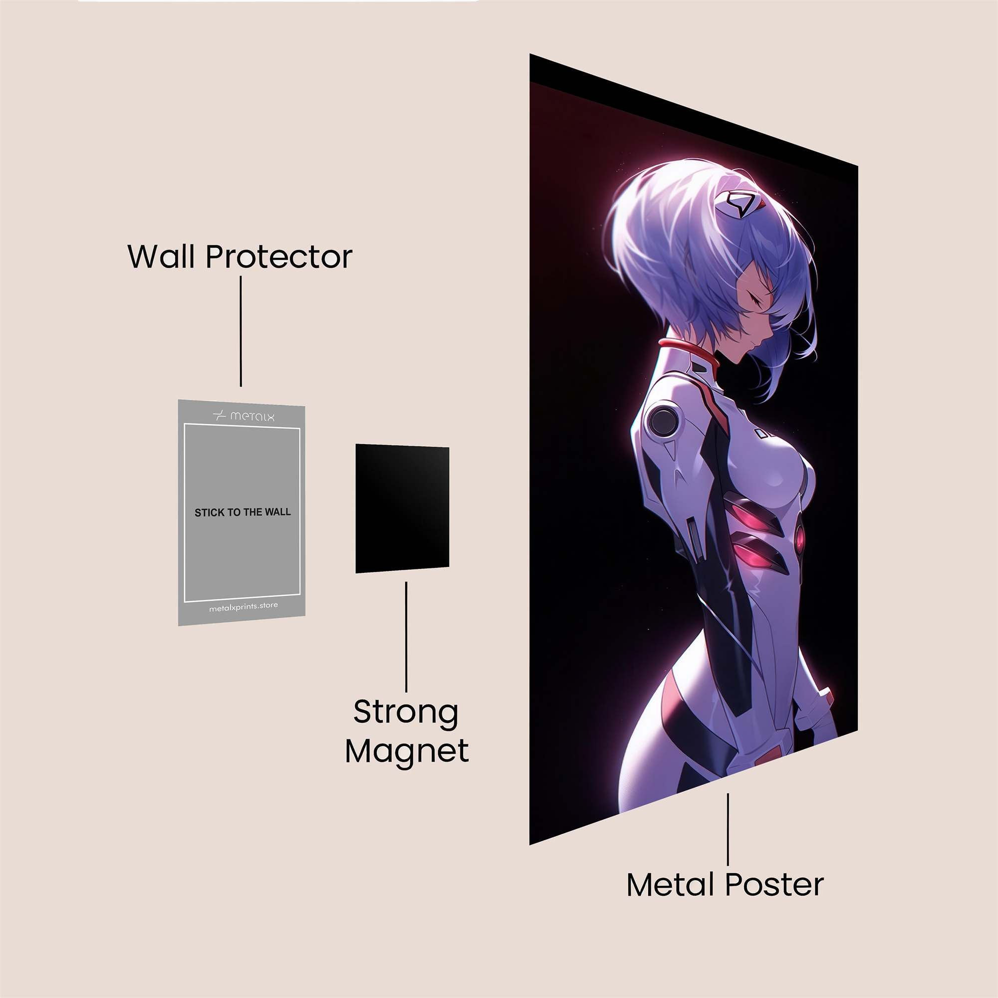 Rei Tranquil Safe Wall Magnetic / M