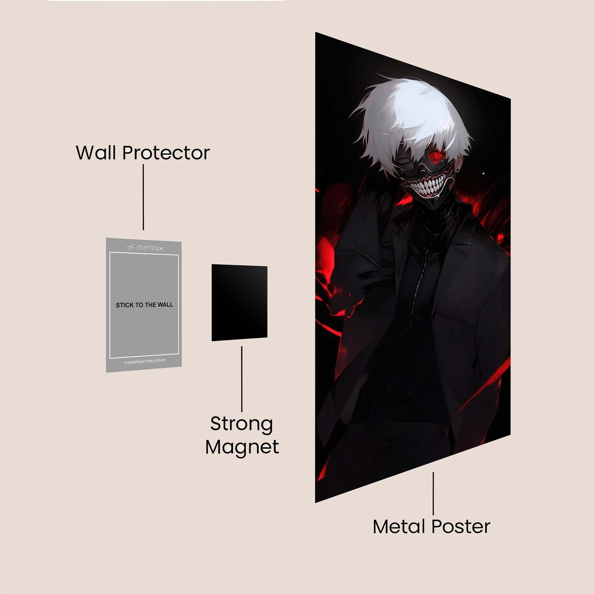 Kaneki Sinister Safe Wall Magnetic / M