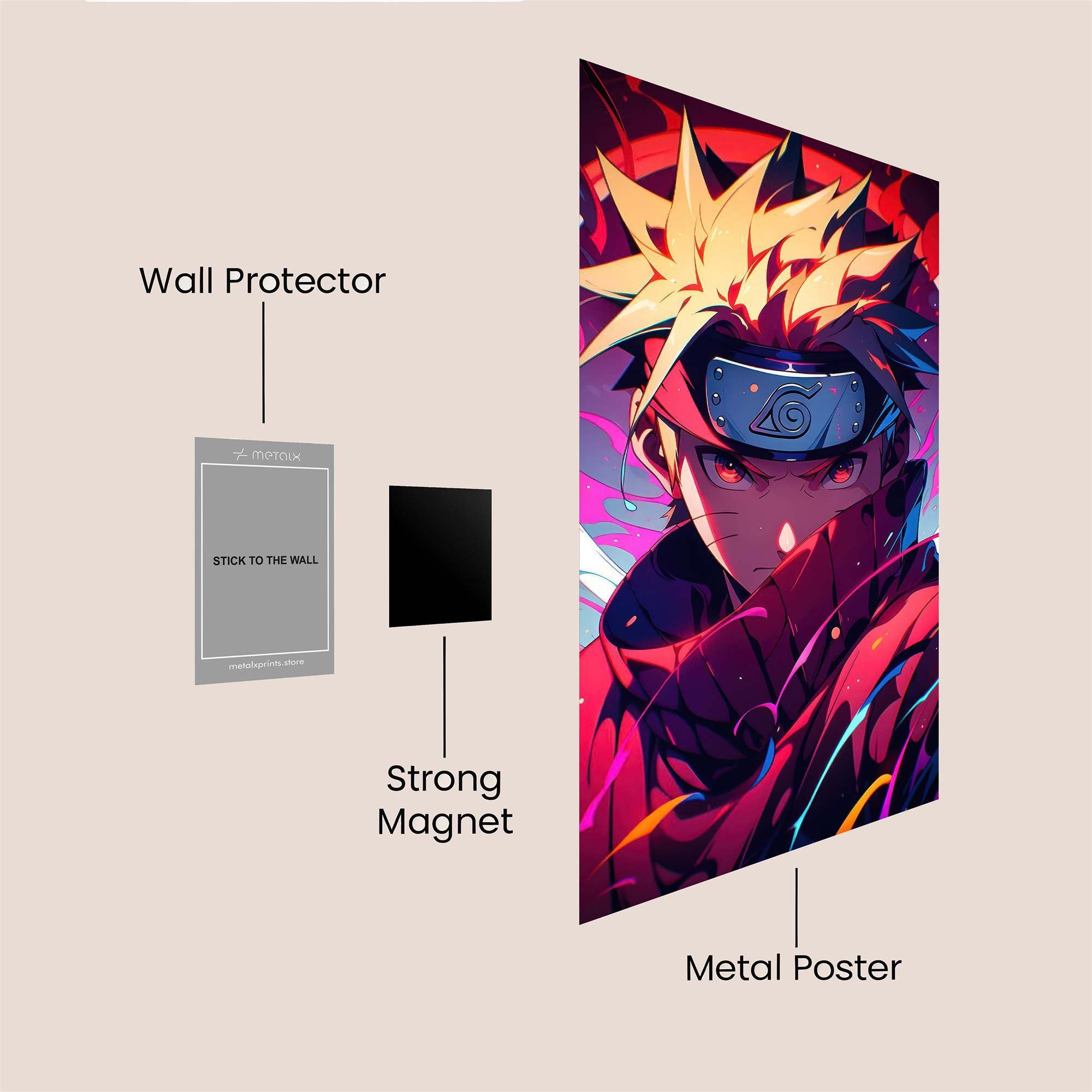 Naruto Fierce Safe Wall Magnetic / M
