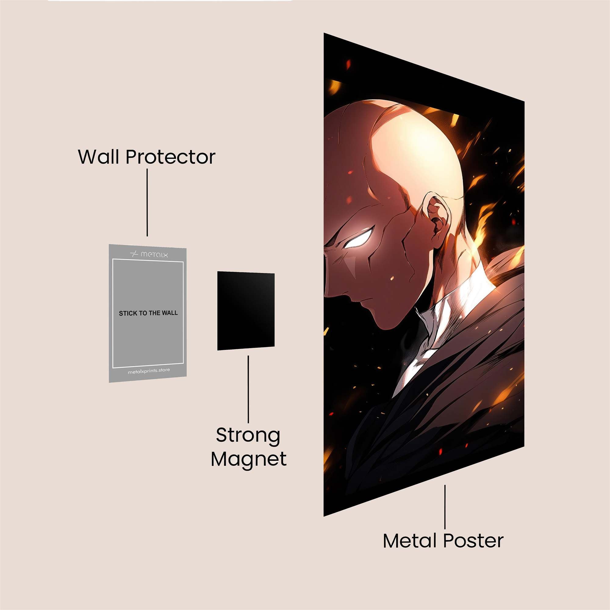 Saitama Blaze Safe Wall Magnetic / M