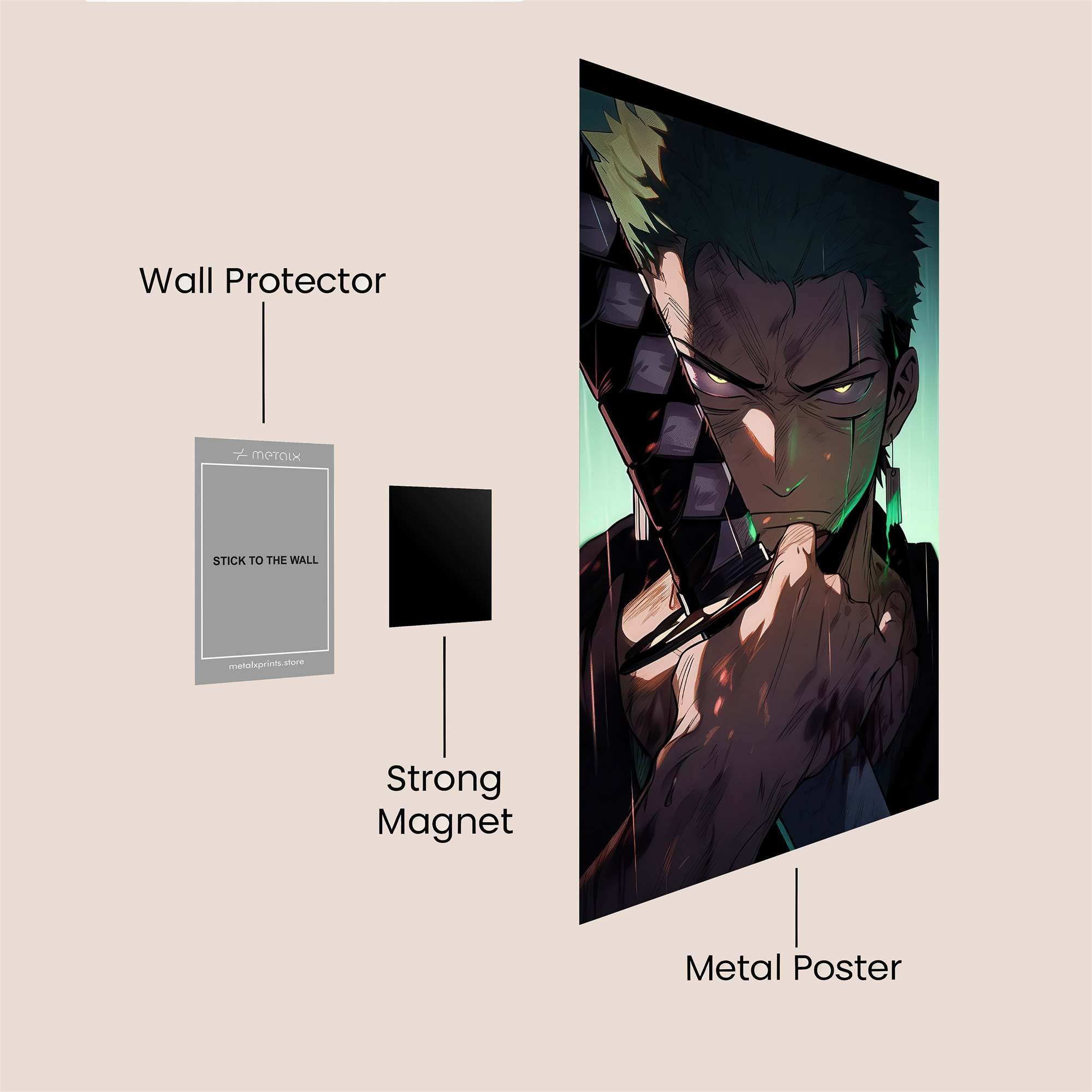 Zoro Somber Safe Wall Magnetic / M