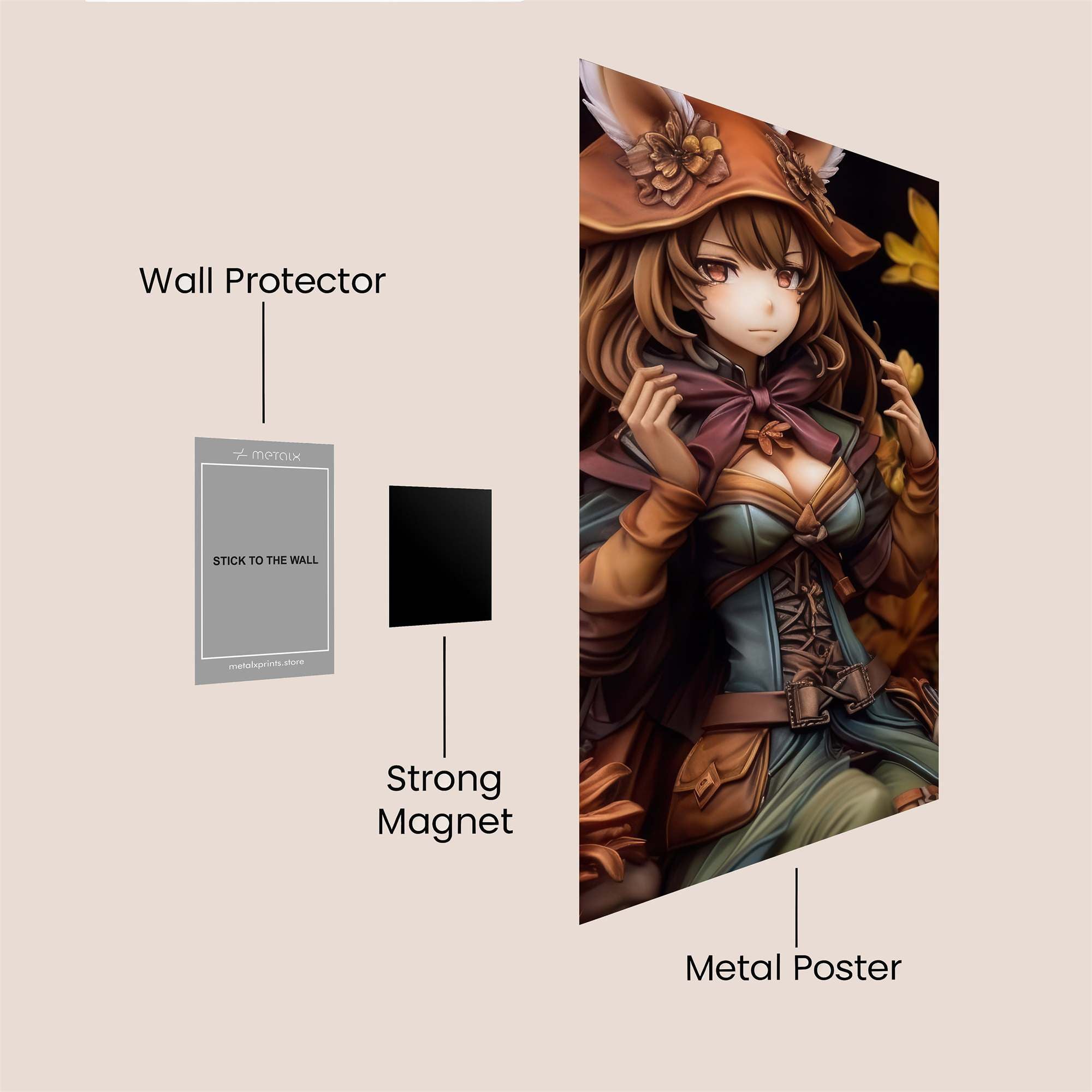 Naruto Vibrant Safe Wall Magnetic / M