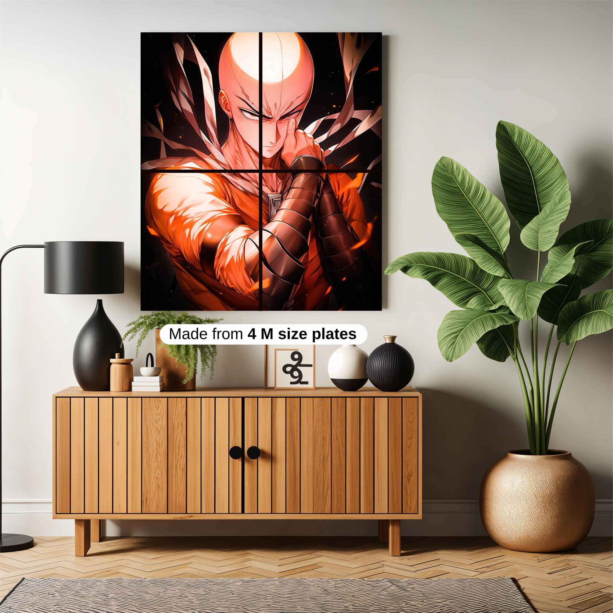 Saitama Fiery Safe Wall Magnetic / M