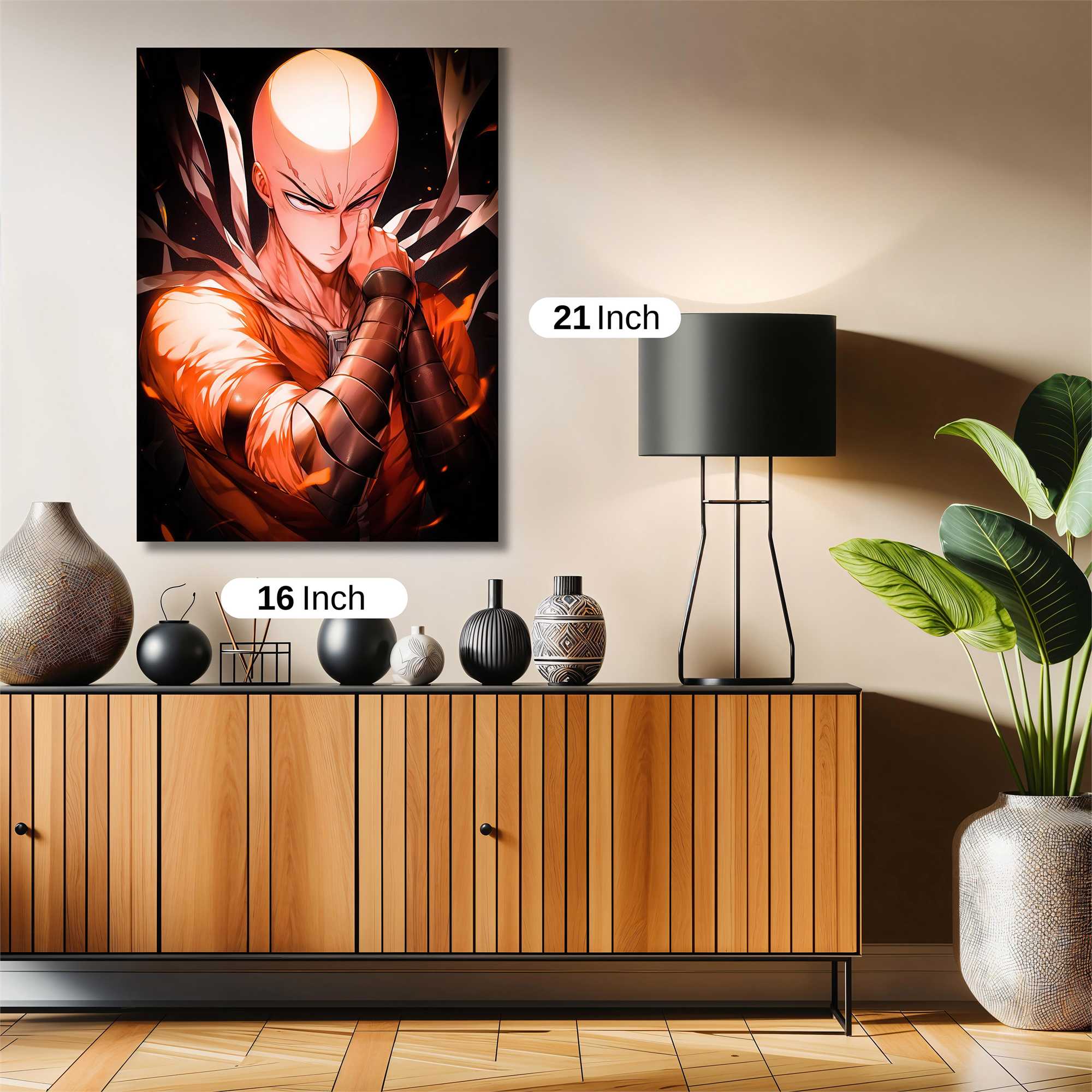 Saitama Fiery Safe Wall Magnetic / M