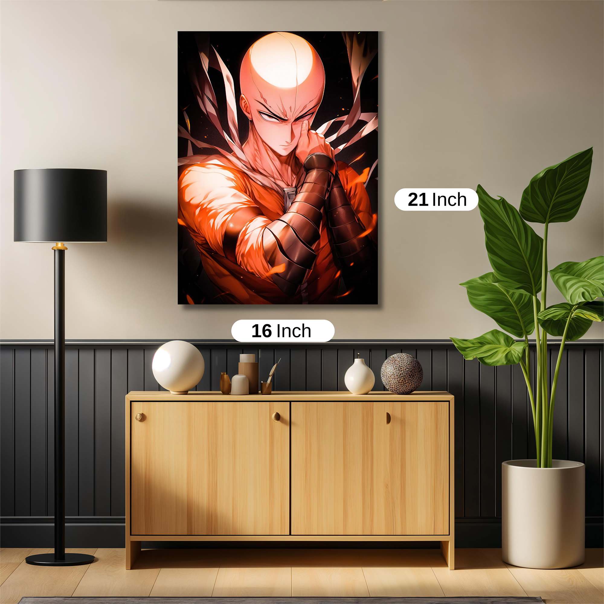 Saitama Fiery Safe Wall Magnetic / M