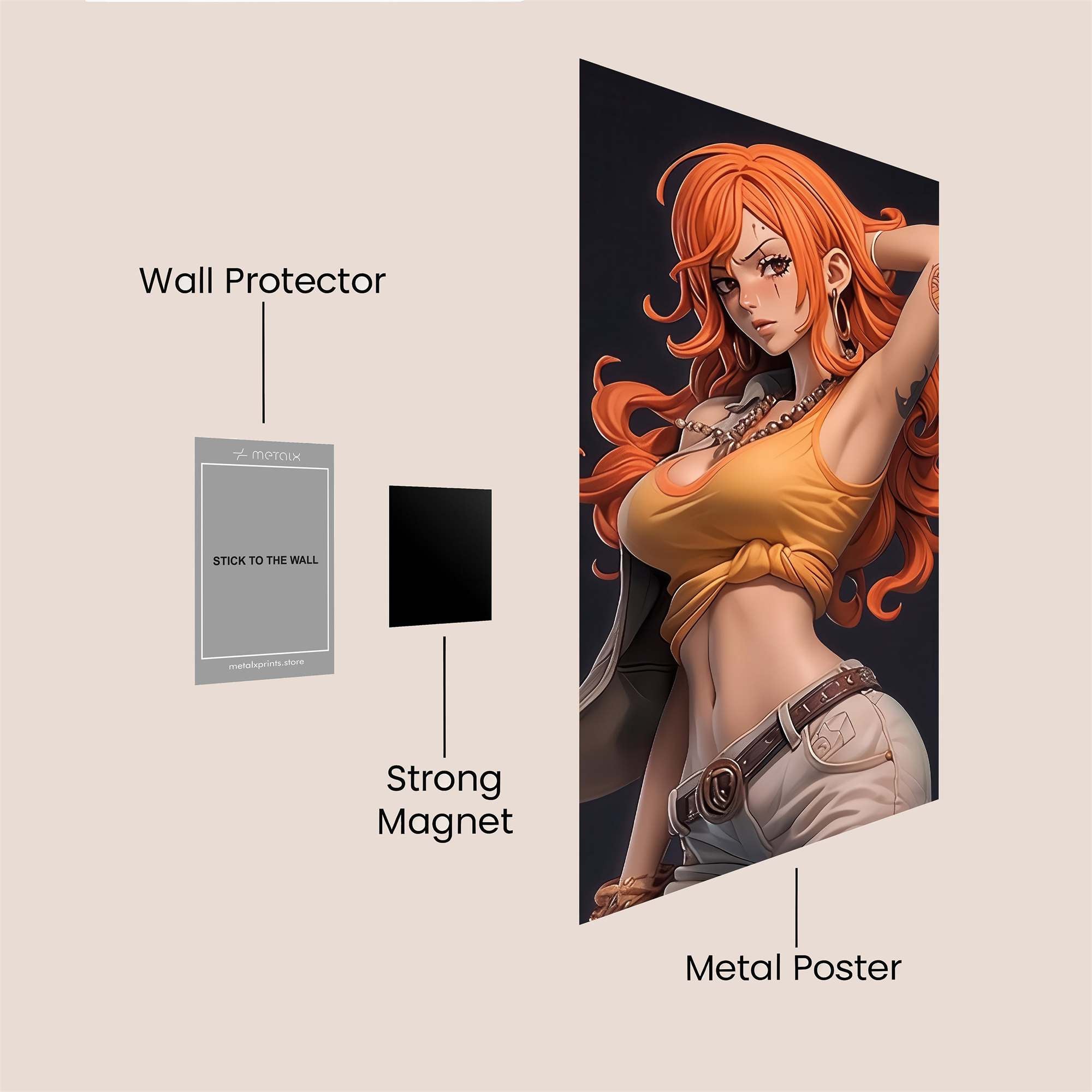 Nami Adventurous Safe Wall Magnetic / M