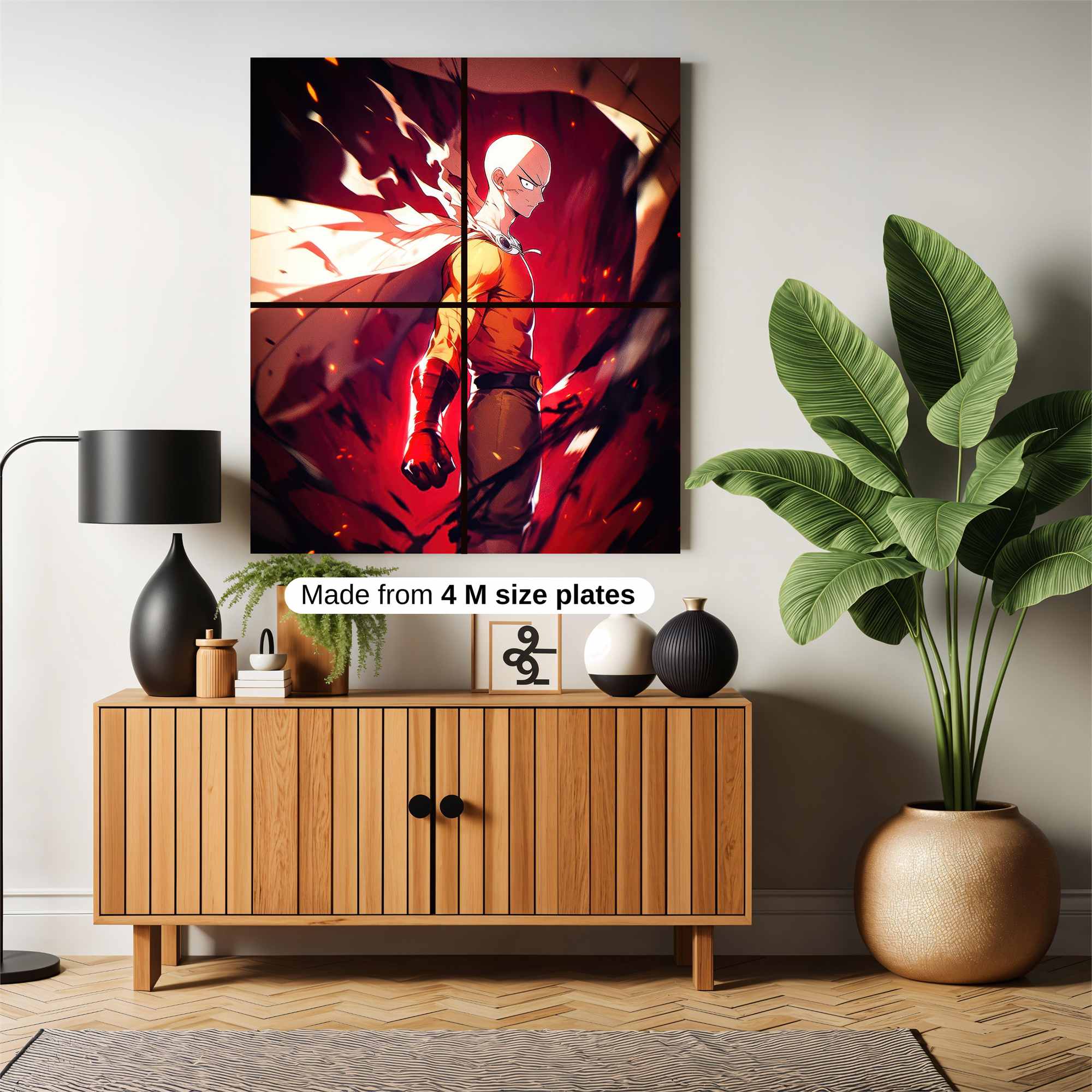 Saitama Fiery Safe Wall Magnetic / M