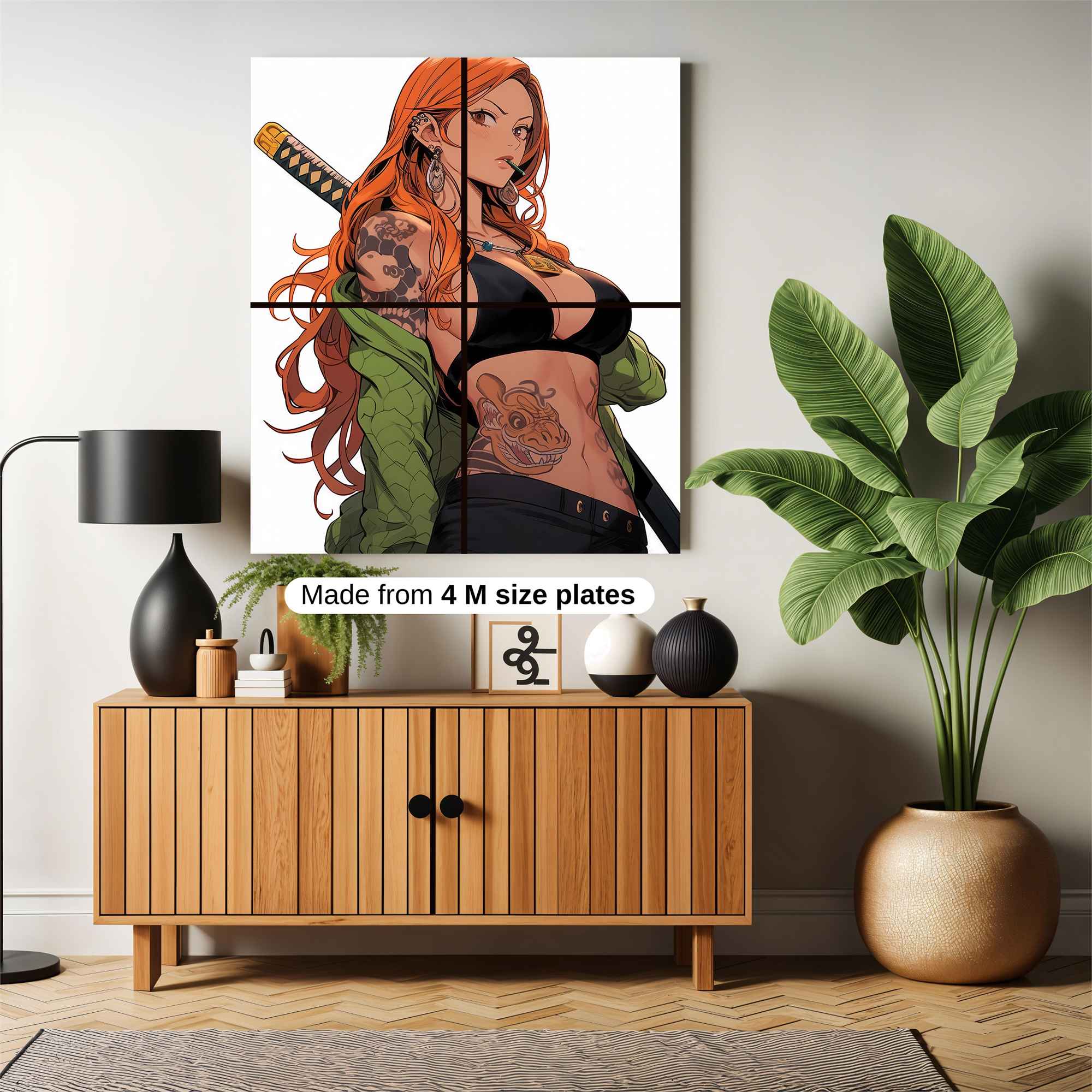 Samurai Seductress Safe Wall Magnetic / M