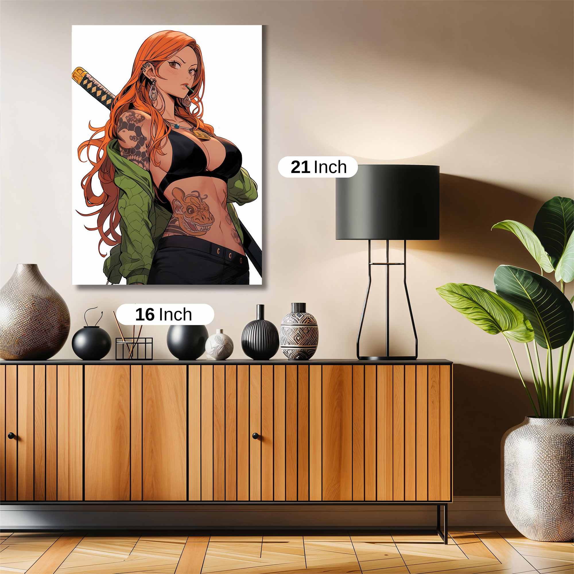 Samurai Seductress Safe Wall Magnetic / M