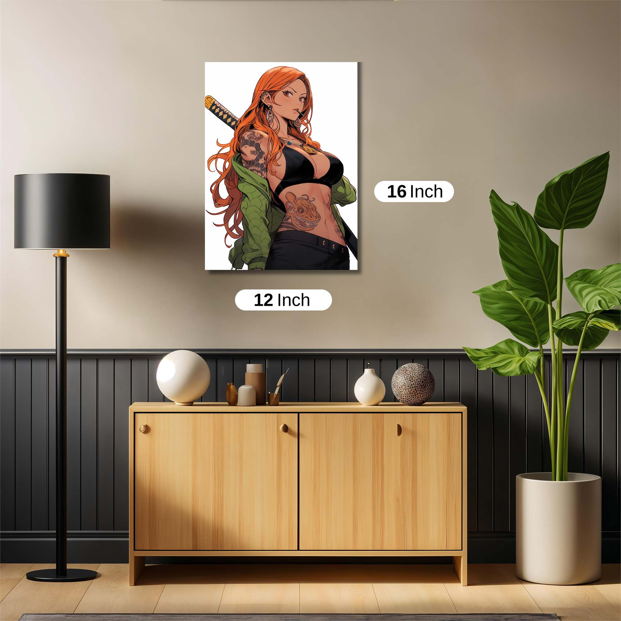 Samurai Seductress Safe Wall Magnetic / M