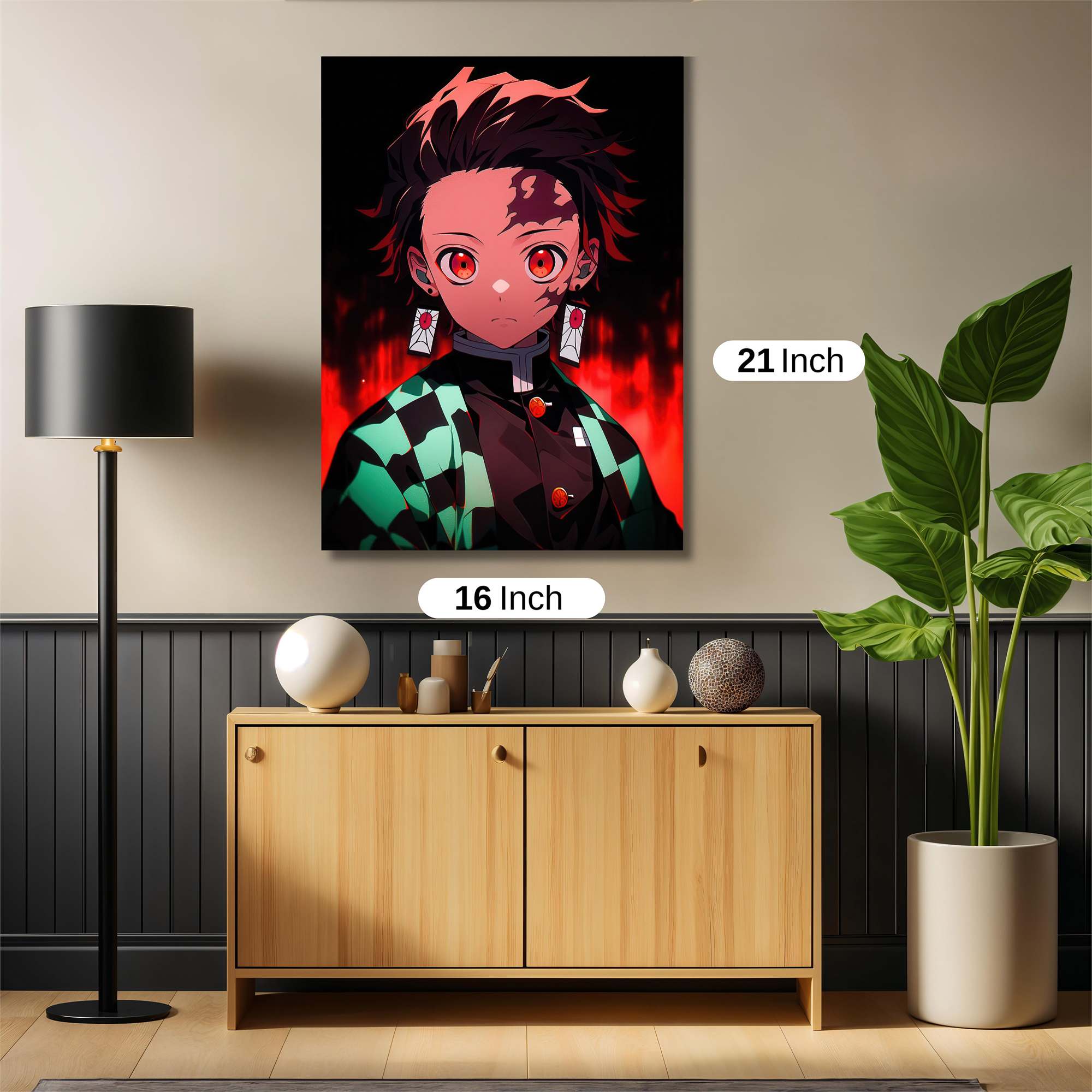 Tanjiro Fiery Safe Wall Magnetic / M