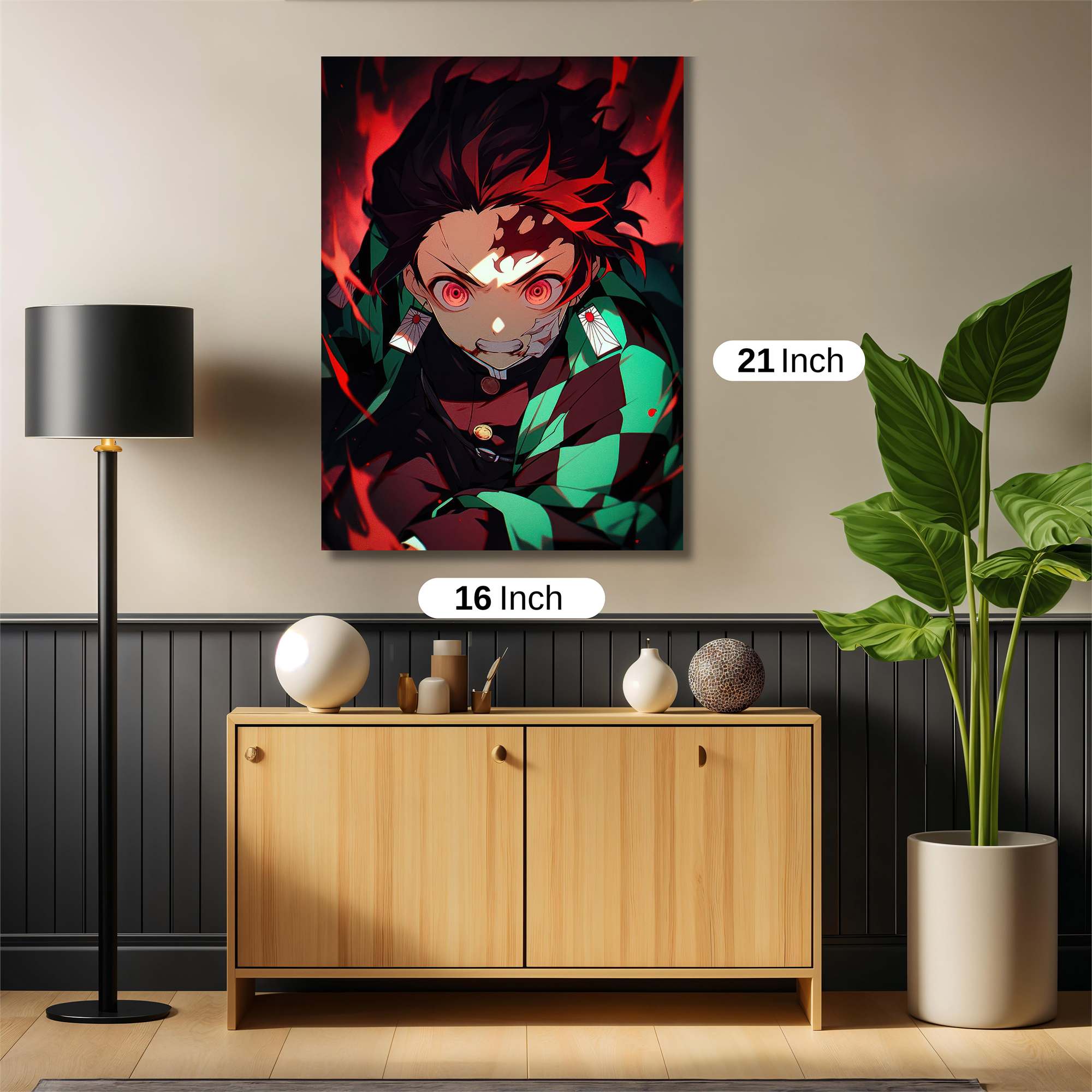 Tanjiro Fierce Safe Wall Magnetic / M