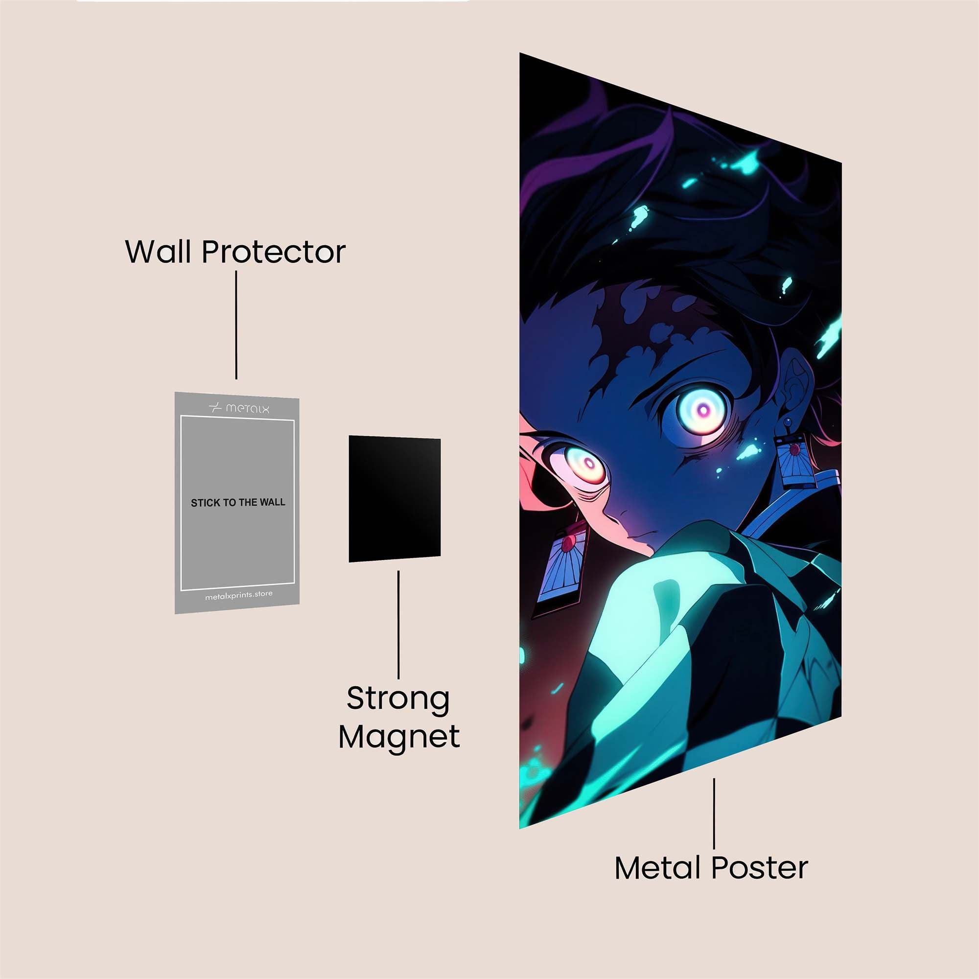 Tanjiro Eerie Safe Wall Magnetic / M