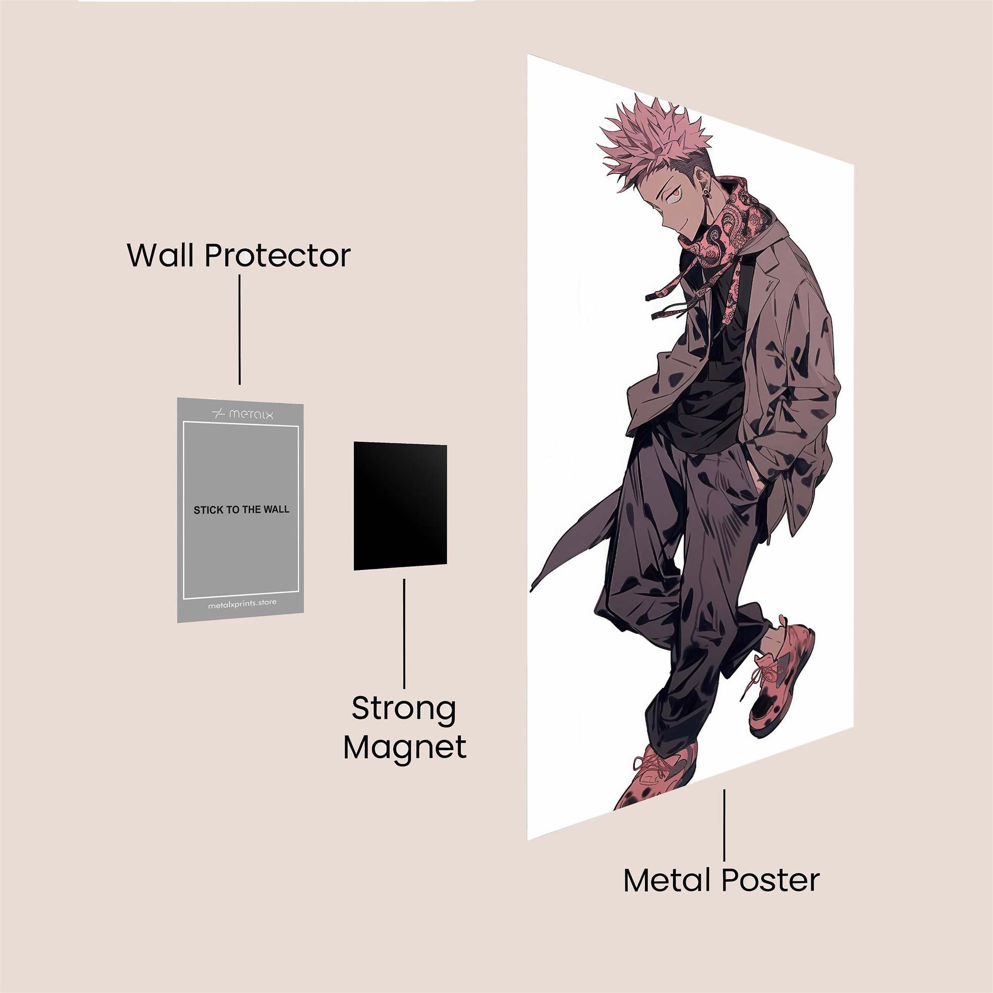 Yuji Jaunty Safe Wall Magnetic / M