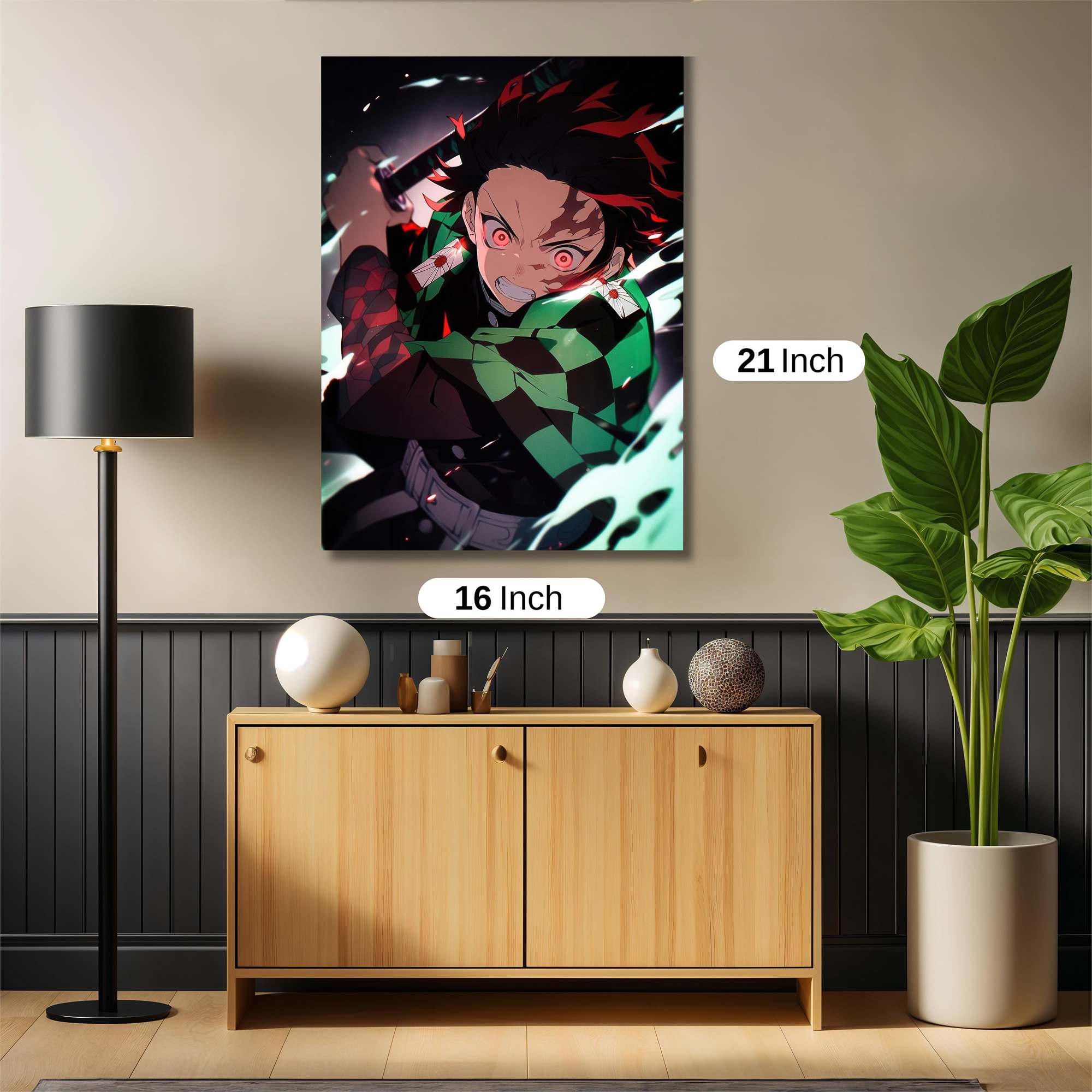 Tanjiro Unleashed Safe Wall Magnetic / M