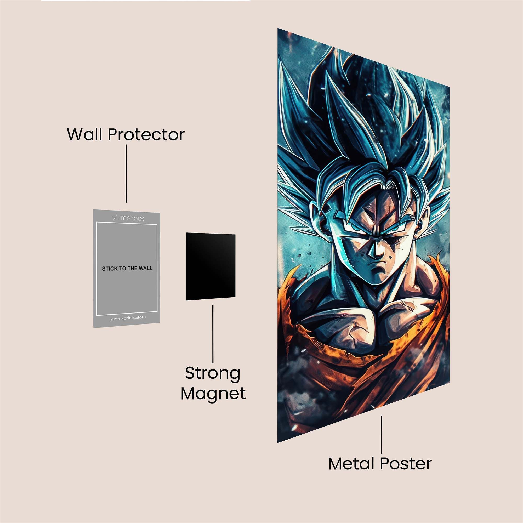 Goku Resolute Safe Wall Magnetic / M