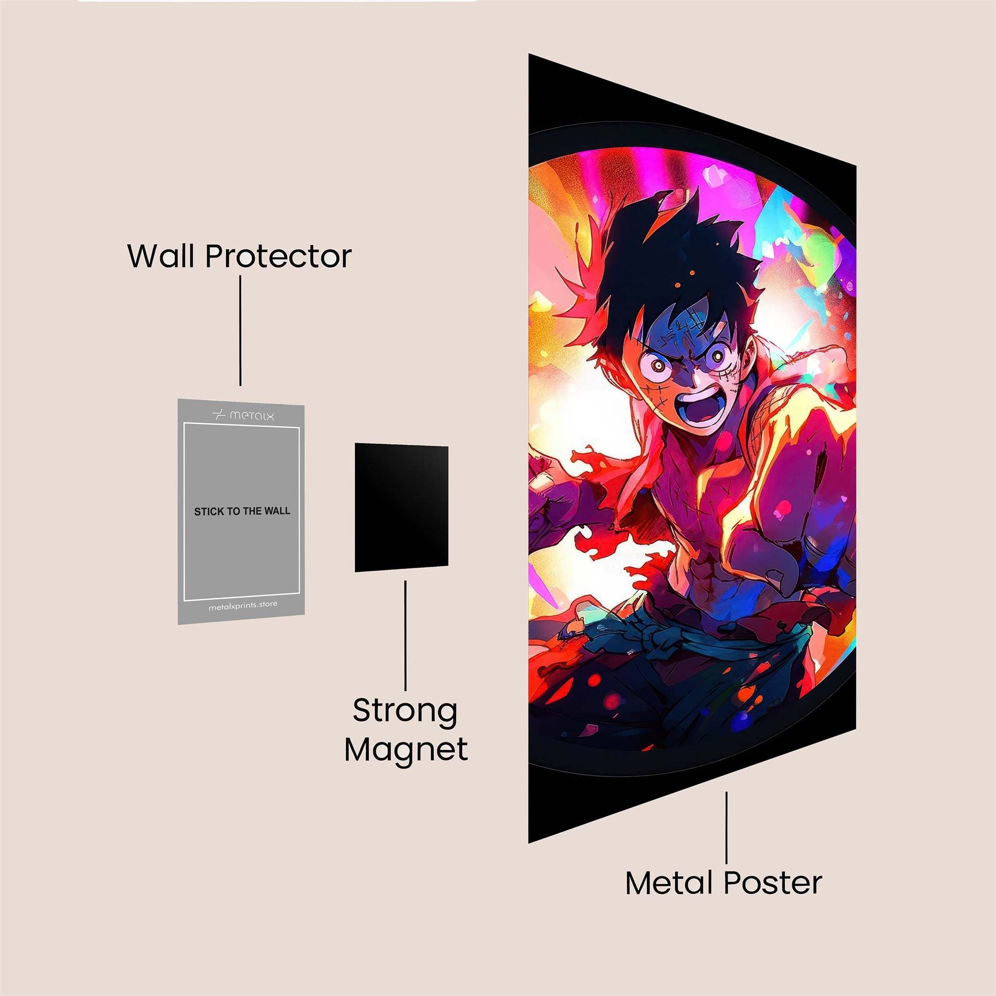 Luffy Radiant Safe Wall Magnetic / M