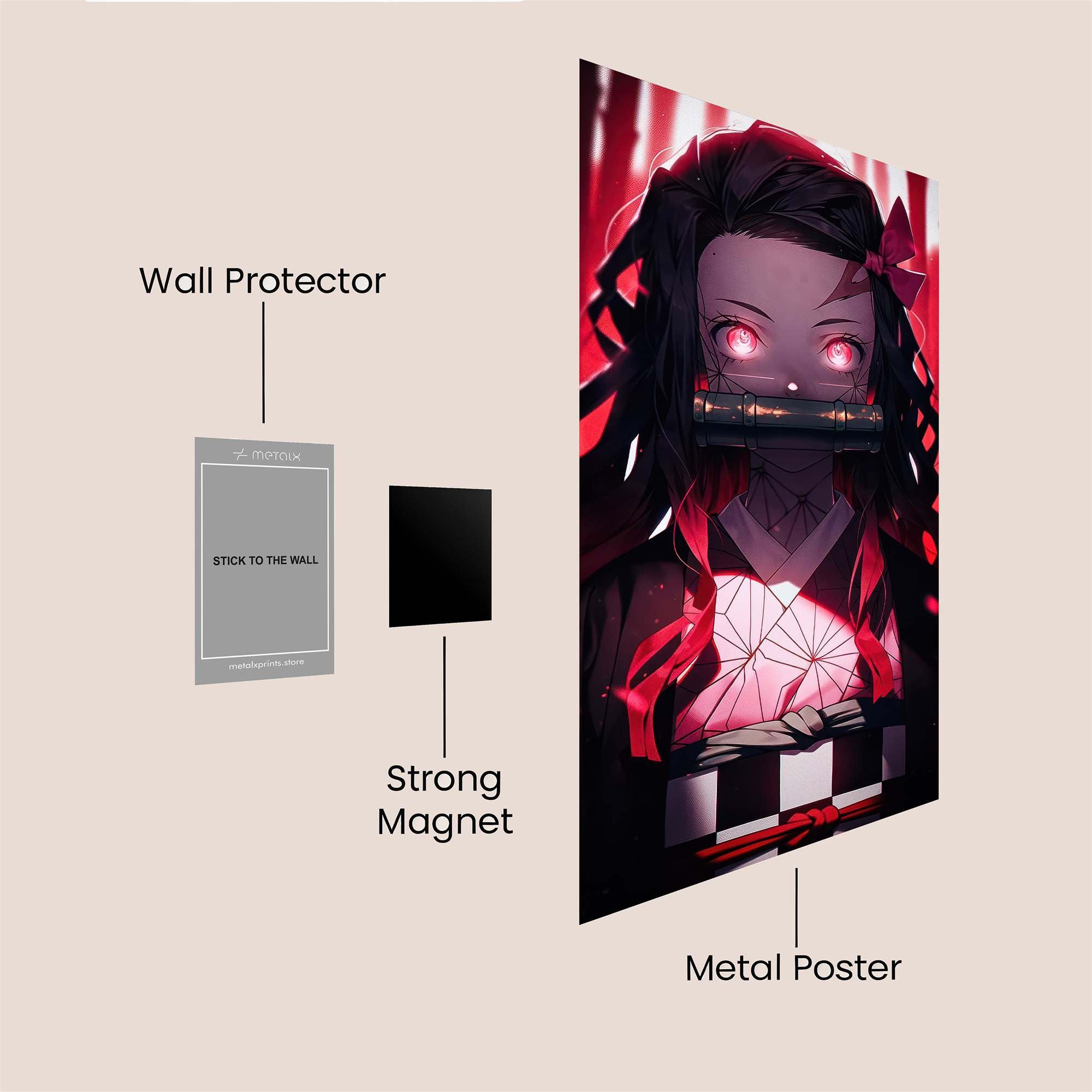 Nezuko Enigmatic Safe Wall Magnetic / M