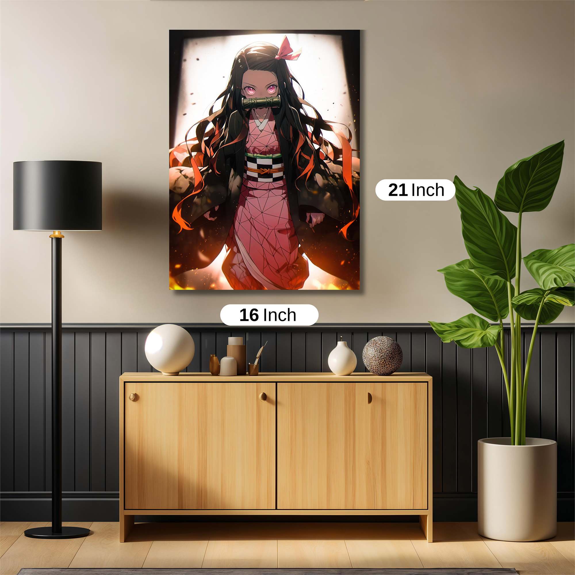 Nezuko Fierce Safe Wall Magnetic / M